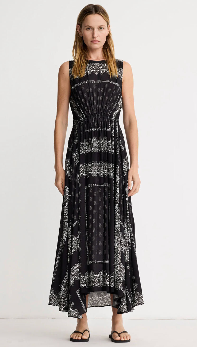 Smythe Drawstring Maxi Dress