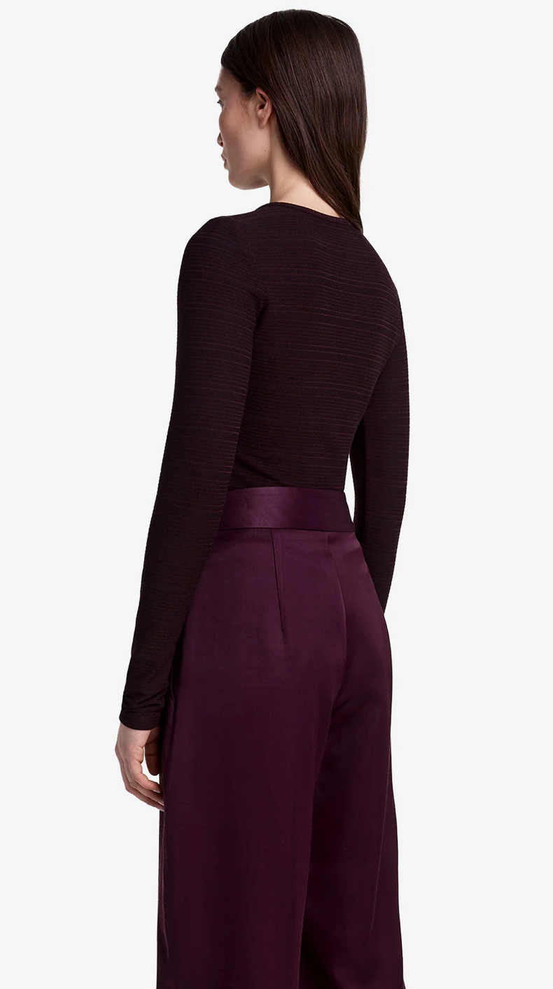 Smythe Ruched Knit Top