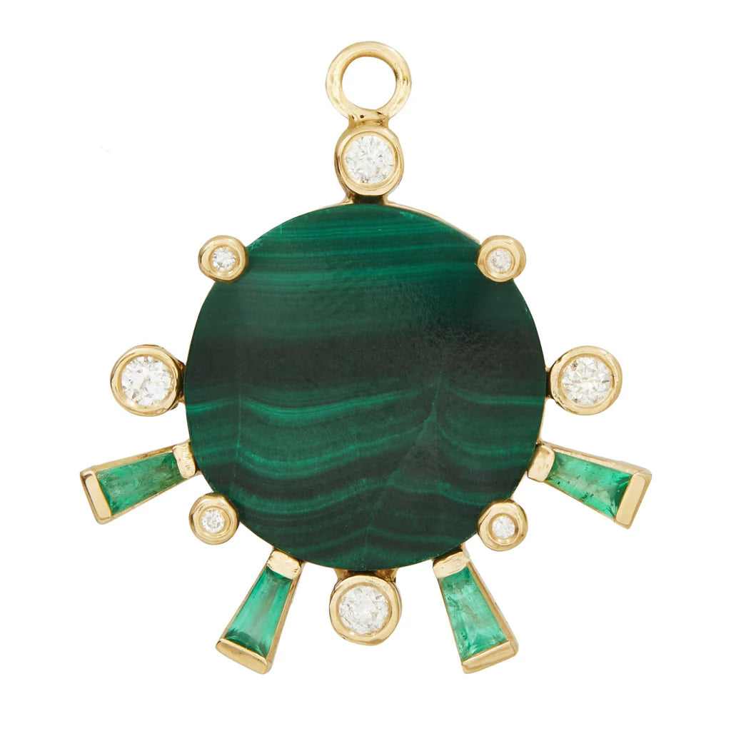 Scosha Sunset Charm with Malachite