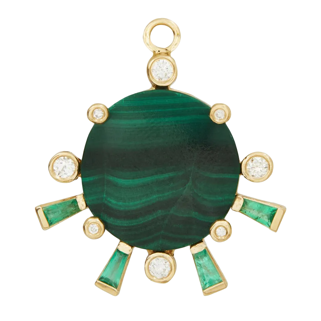Scosha Sunset Charm with Malachite