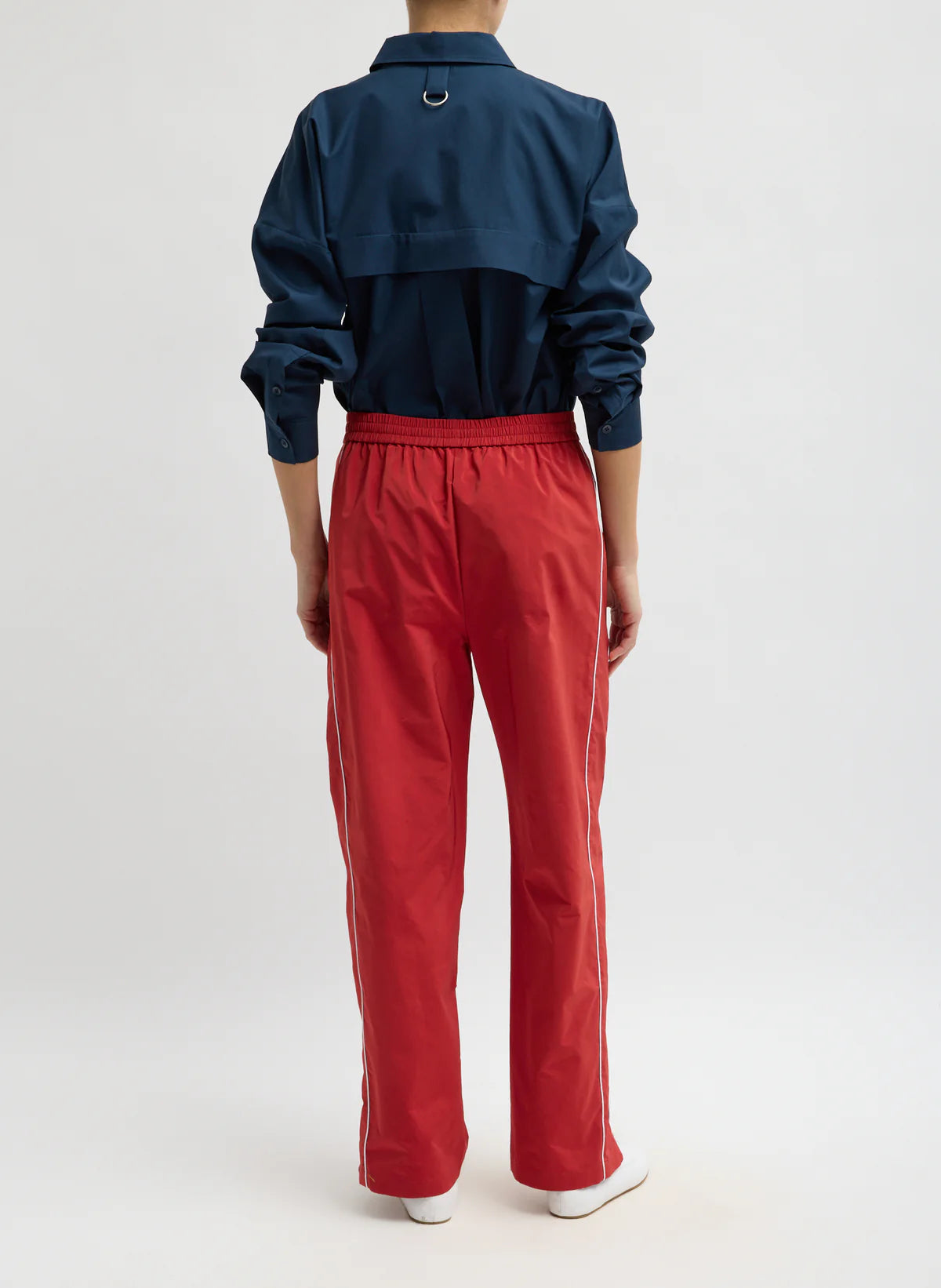 Tibi Nylon Piped Jogger