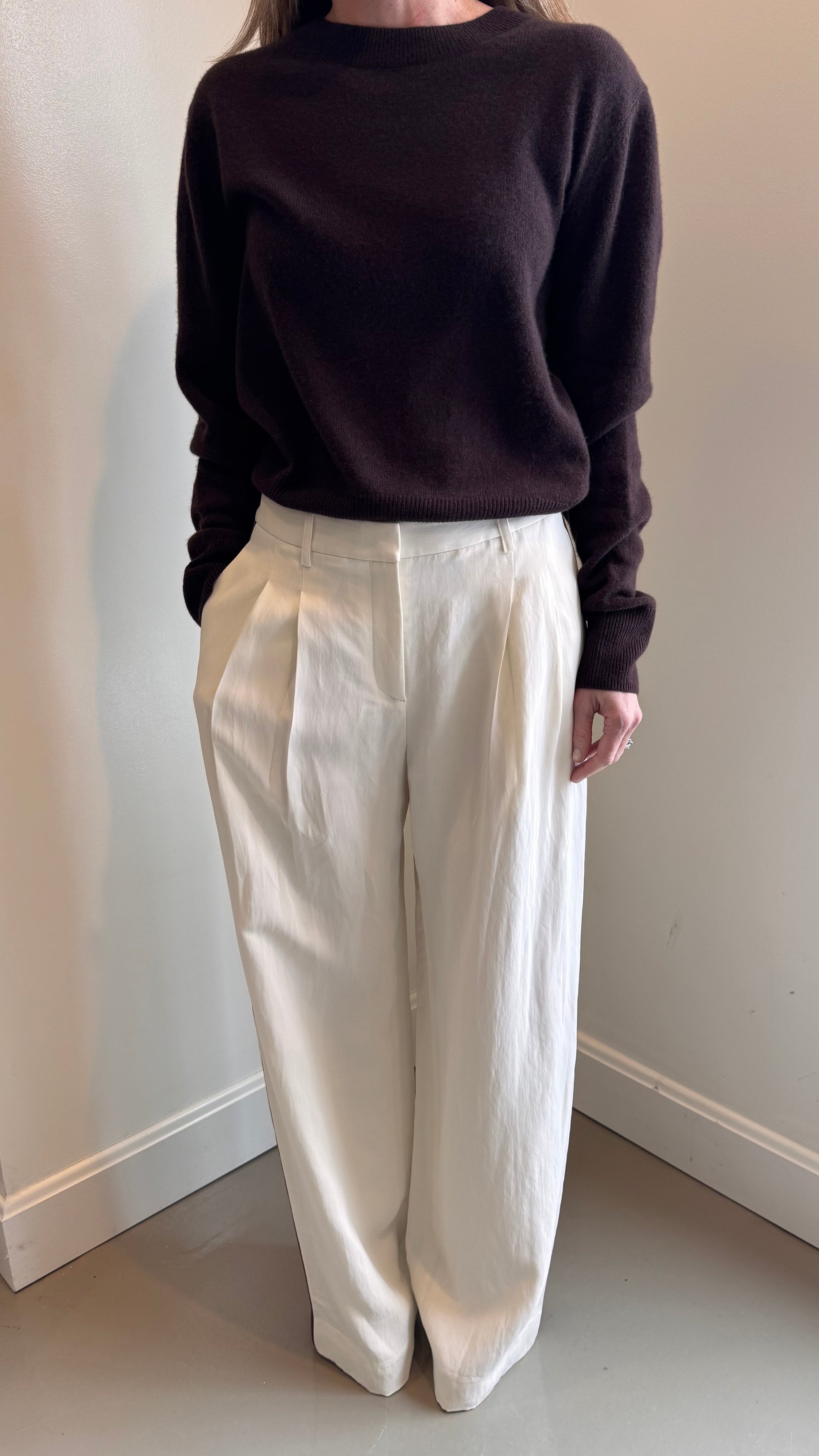 TWP Sulli with Tux Trouser in Bone