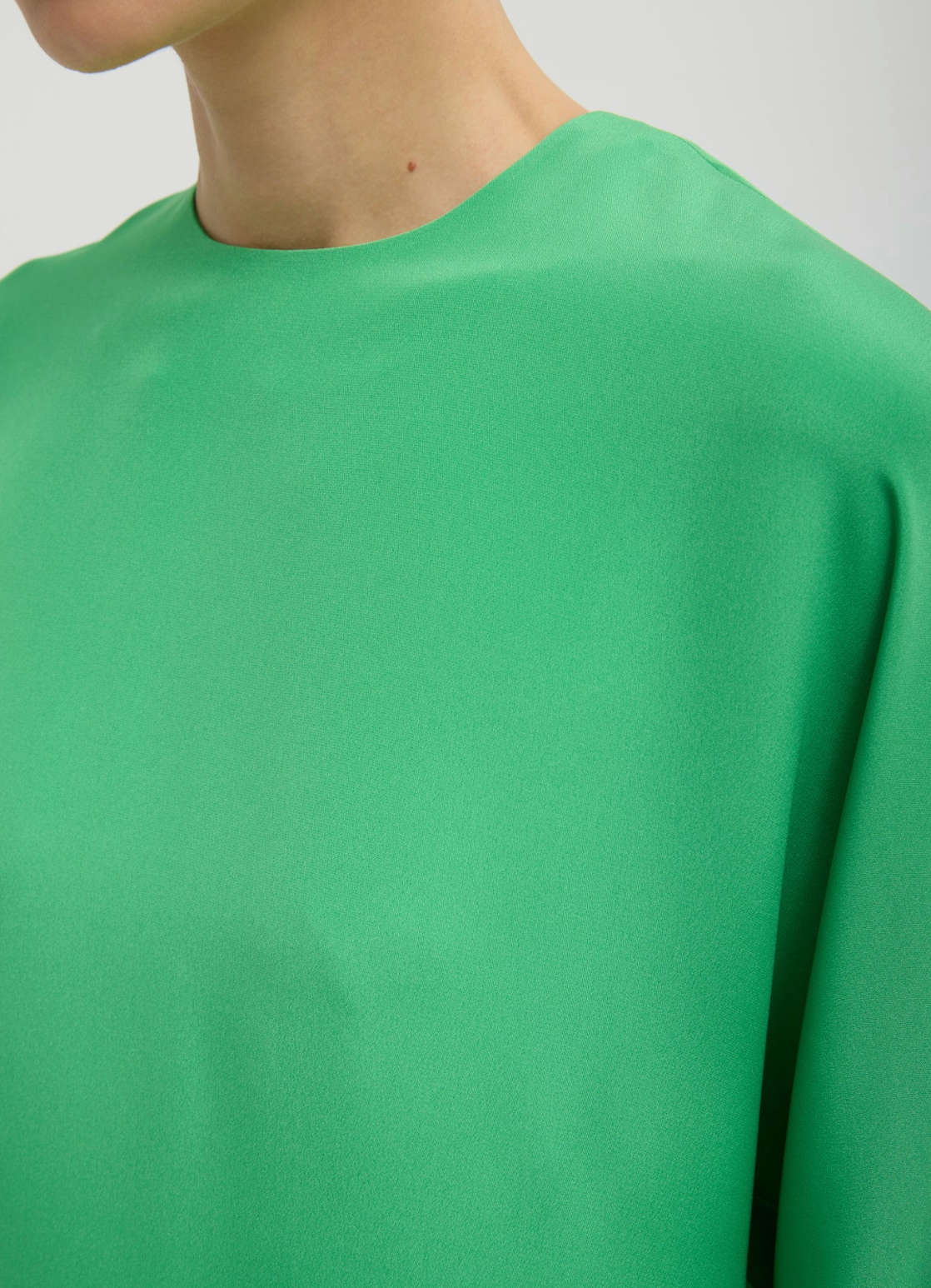 Tibi 4 Ply Long Sleeve Cocoon Dress