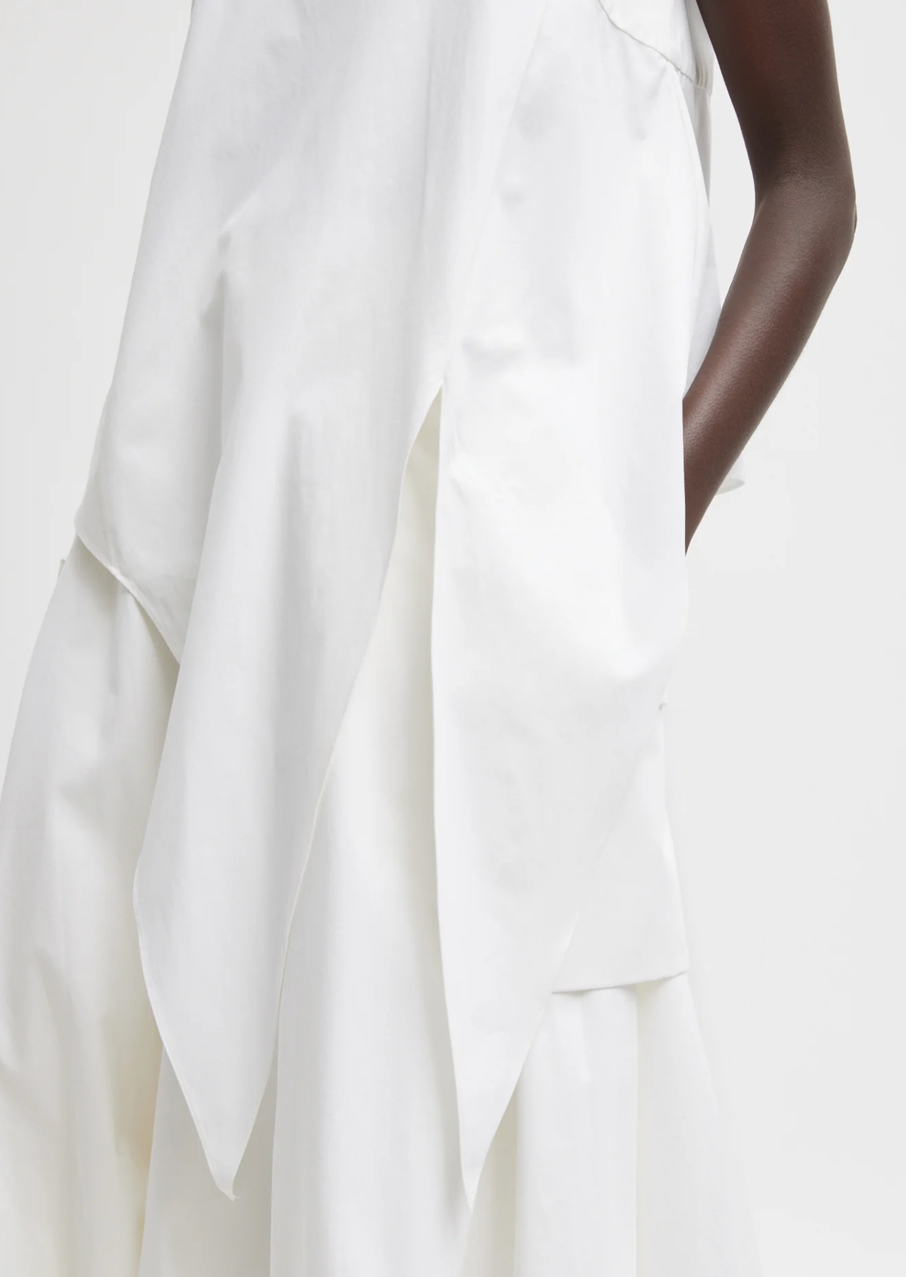 Tibi Bio Twill Easy Tie Top