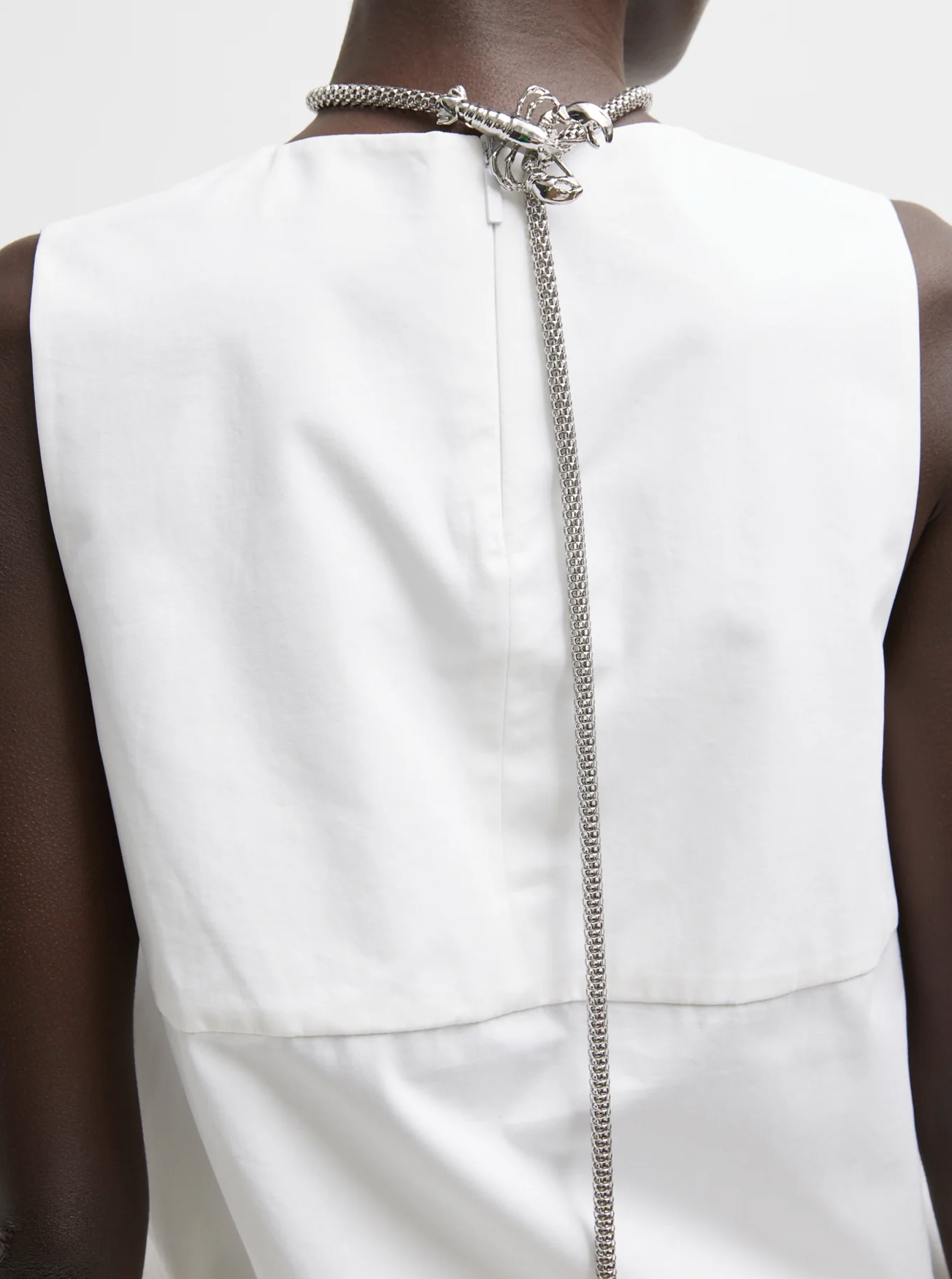 Tibi Bio Twill Easy Tie Top