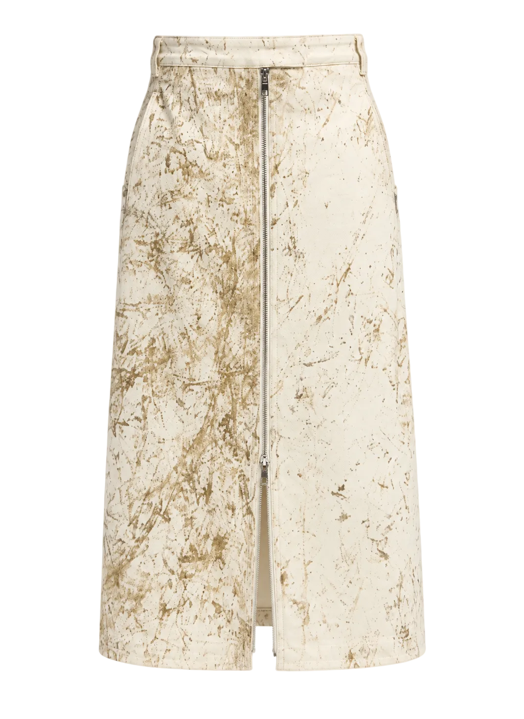 Tibi Calcimin Denim Midi Trouser Skirt