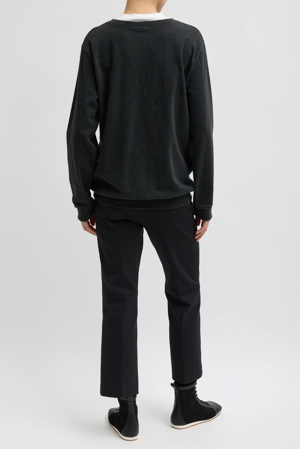 Tibi Compact Tech Knit Cropped Bootcut Pant