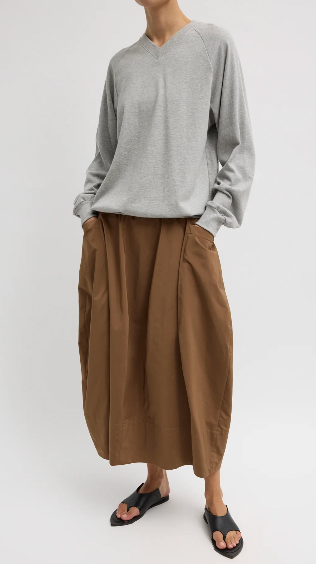 Tibi Nylon Lantern Skirt - Short Length