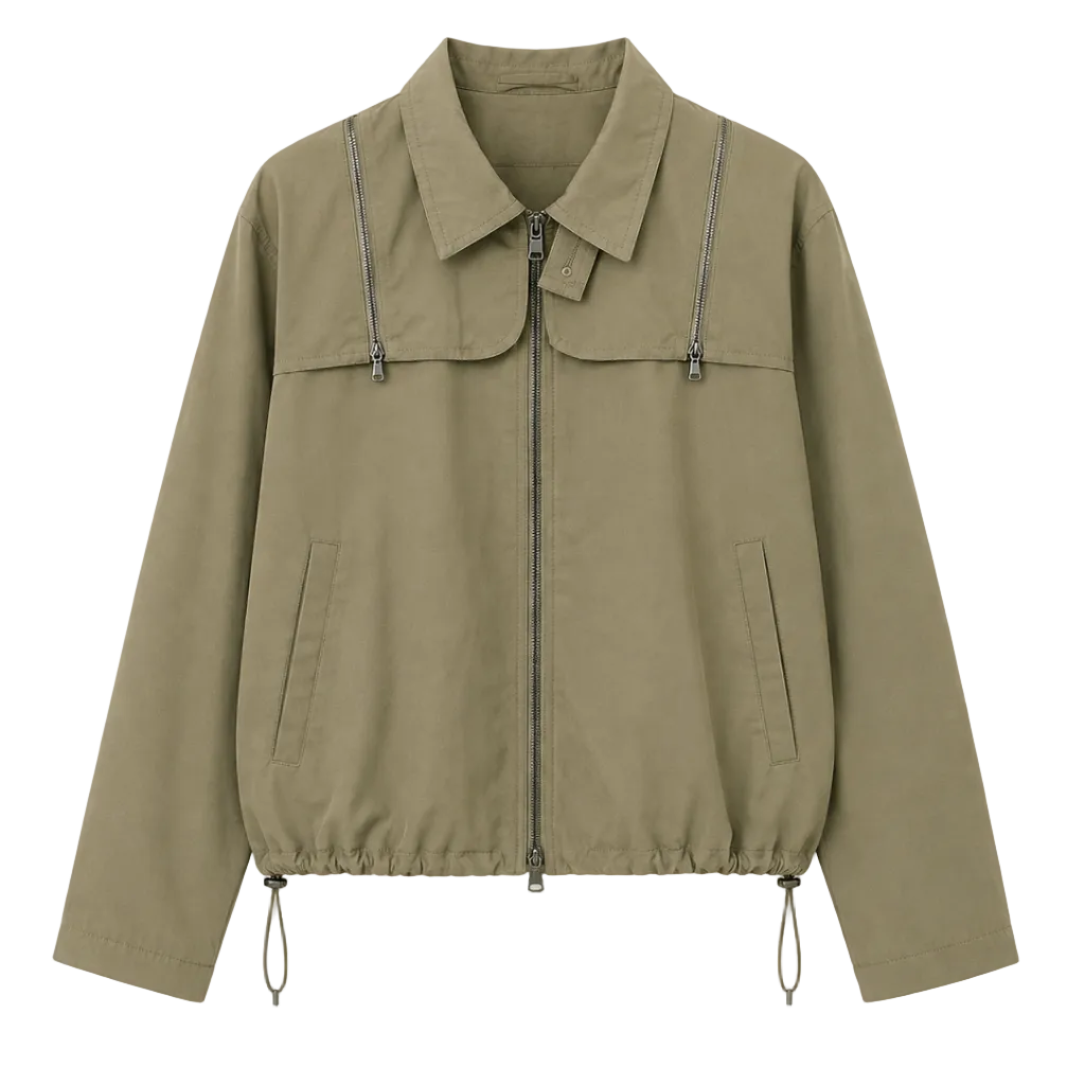 Tibi Techy Twill Trapeze Anorak Bomber