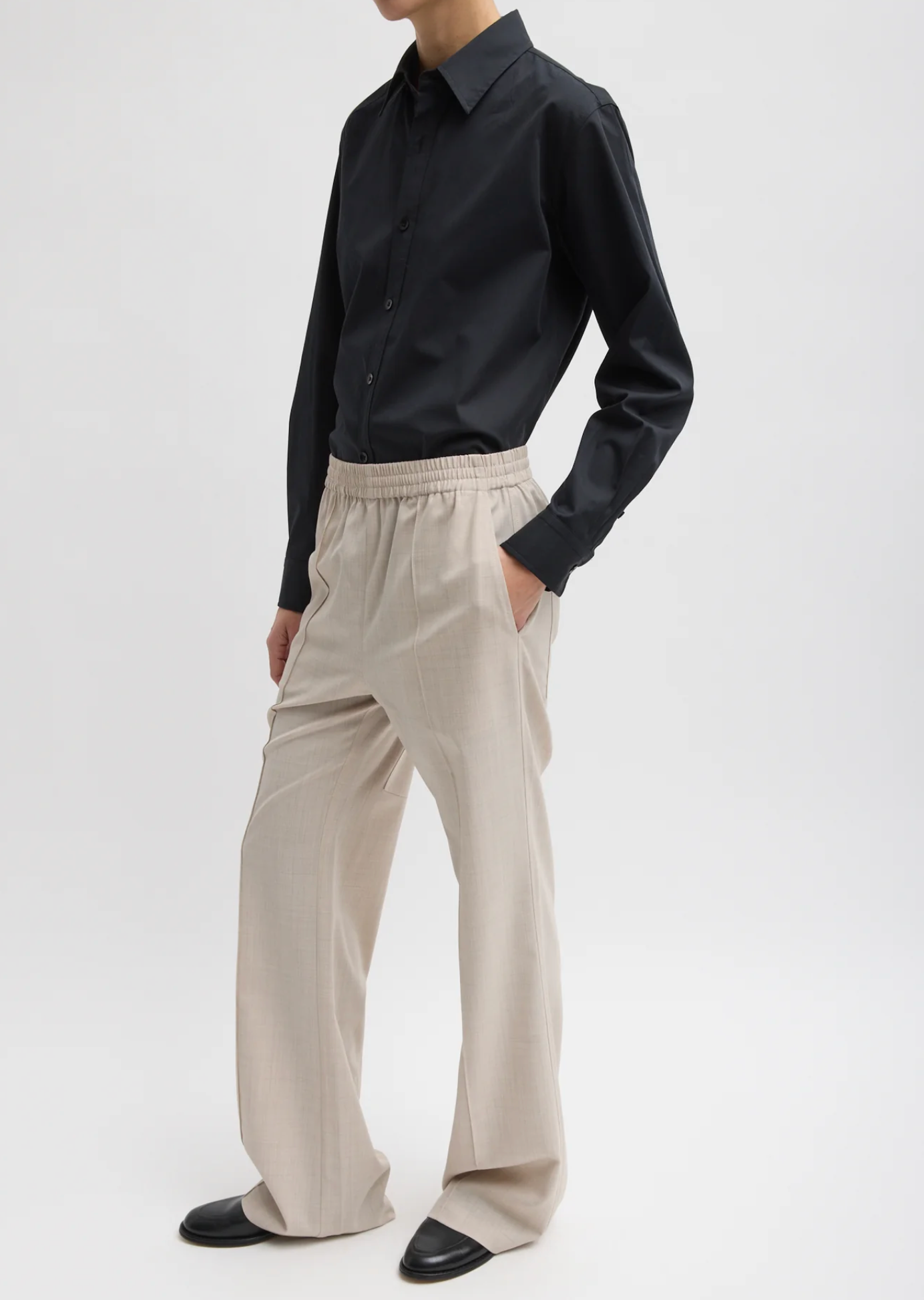 Tibi Tropical Wool Scottie Jogger - Short