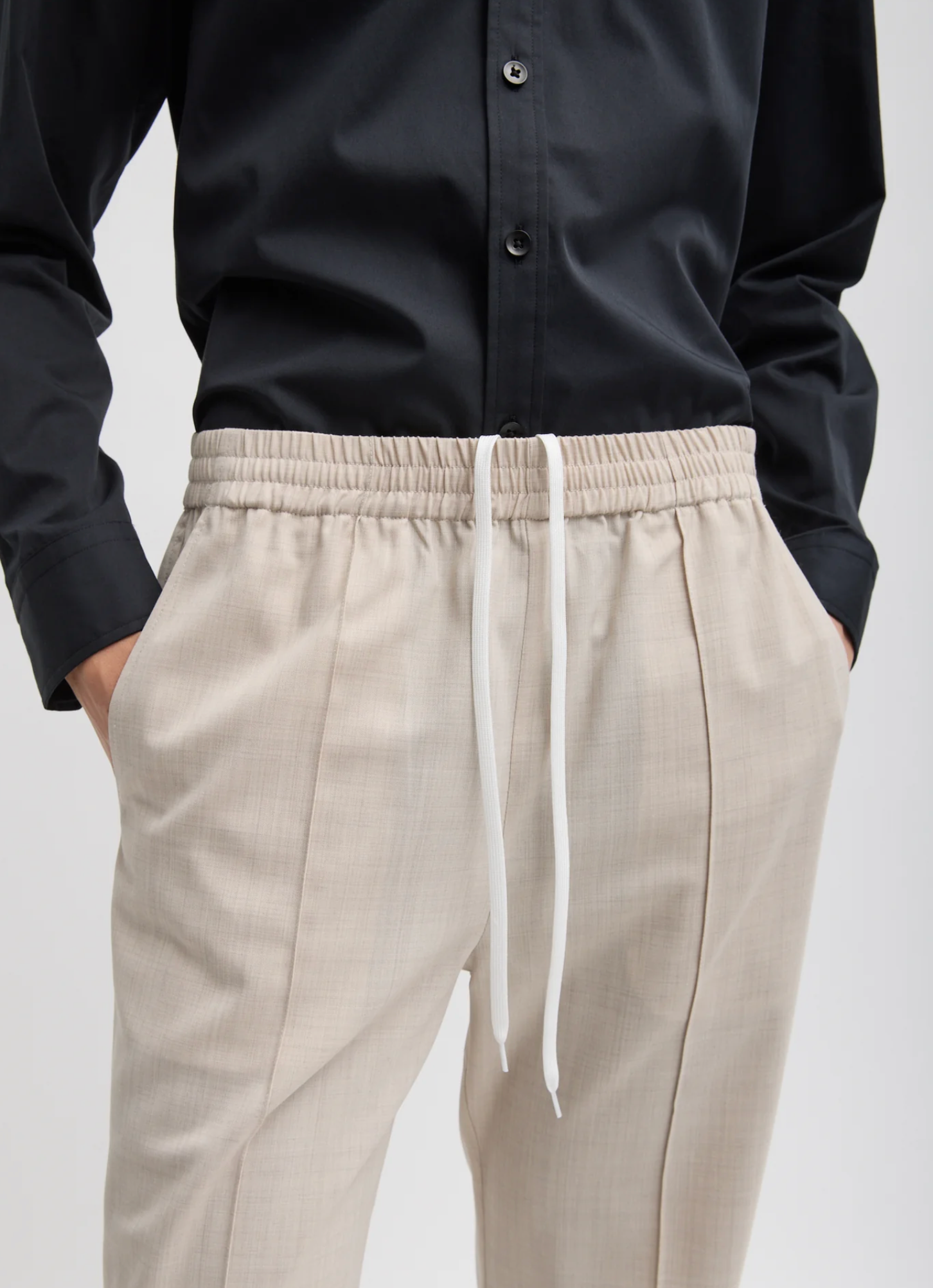 Tibi Tropical Wool Scottie Jogger - Short