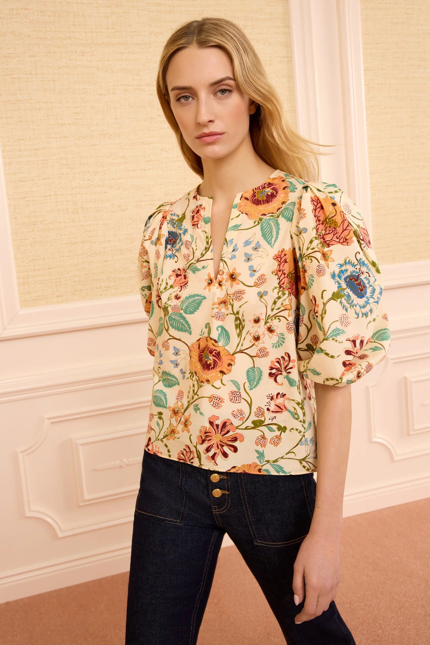 Ulla Johnson Florielle SS Cotton Top