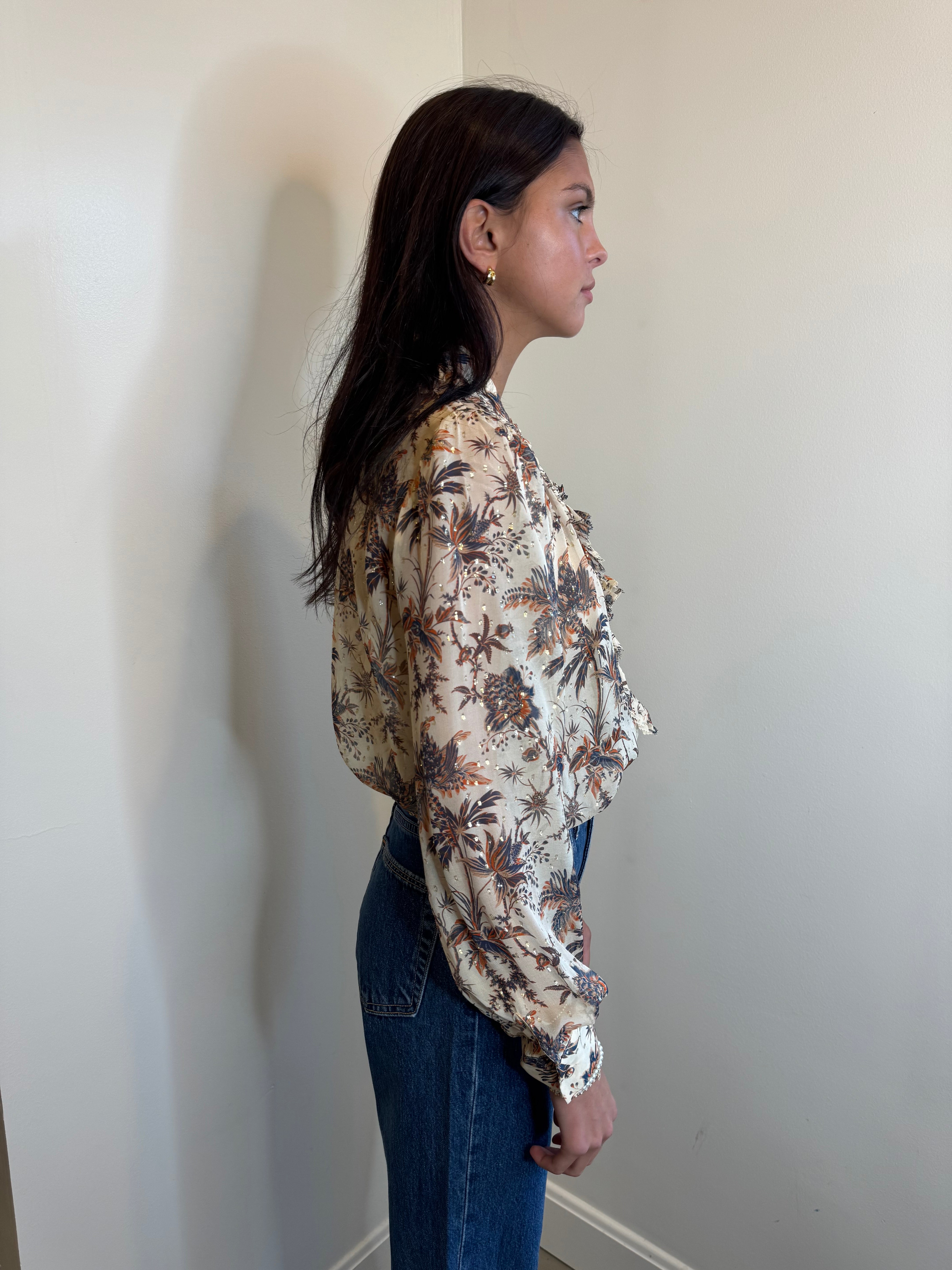 Ulla Johnson Nina Ruffle Placket Blouse