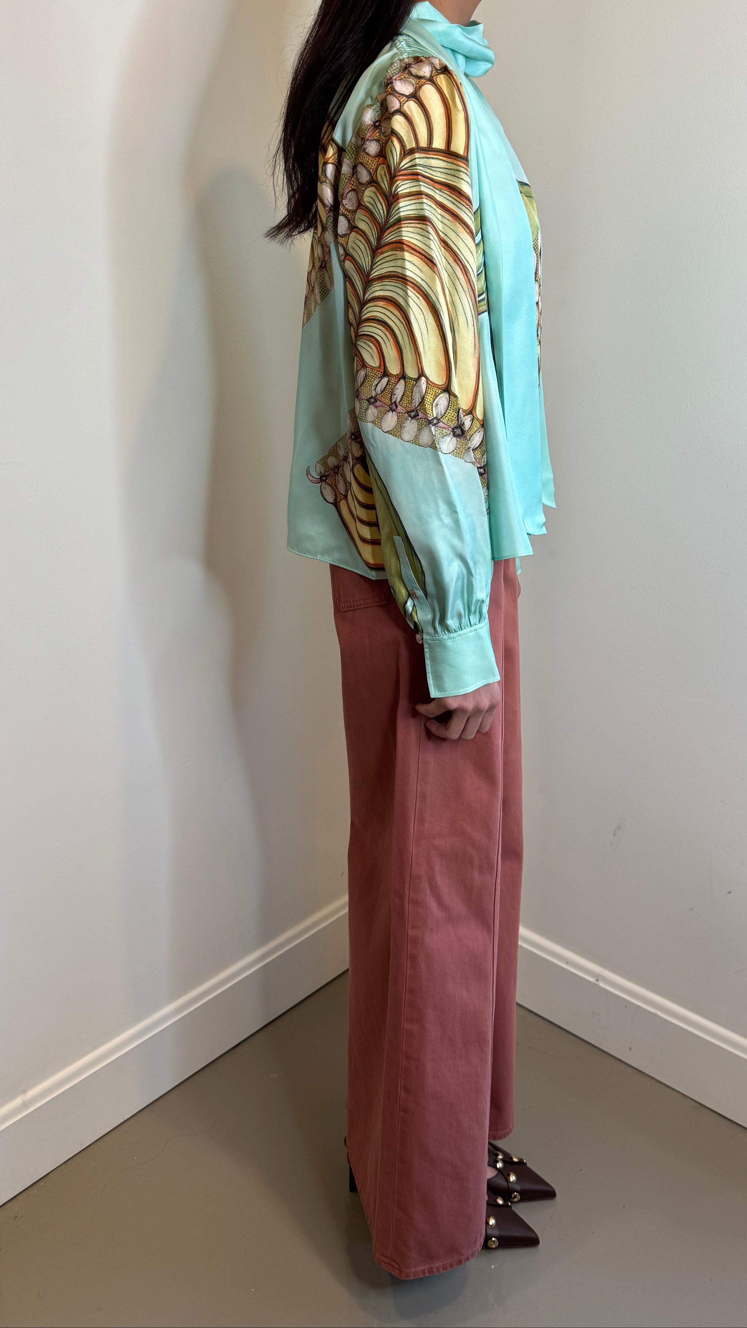 Ulla Johnson Ornament Tie Neck Blouse