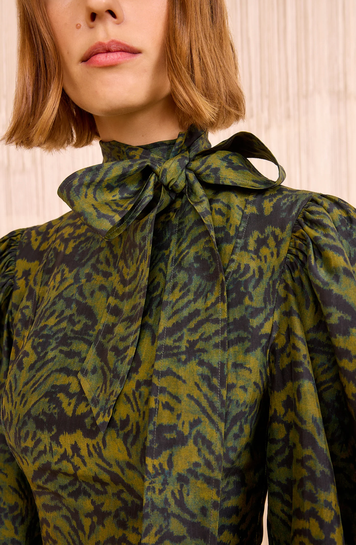 Ulla Johnson Giorgia Silk Neck Tie Blouse