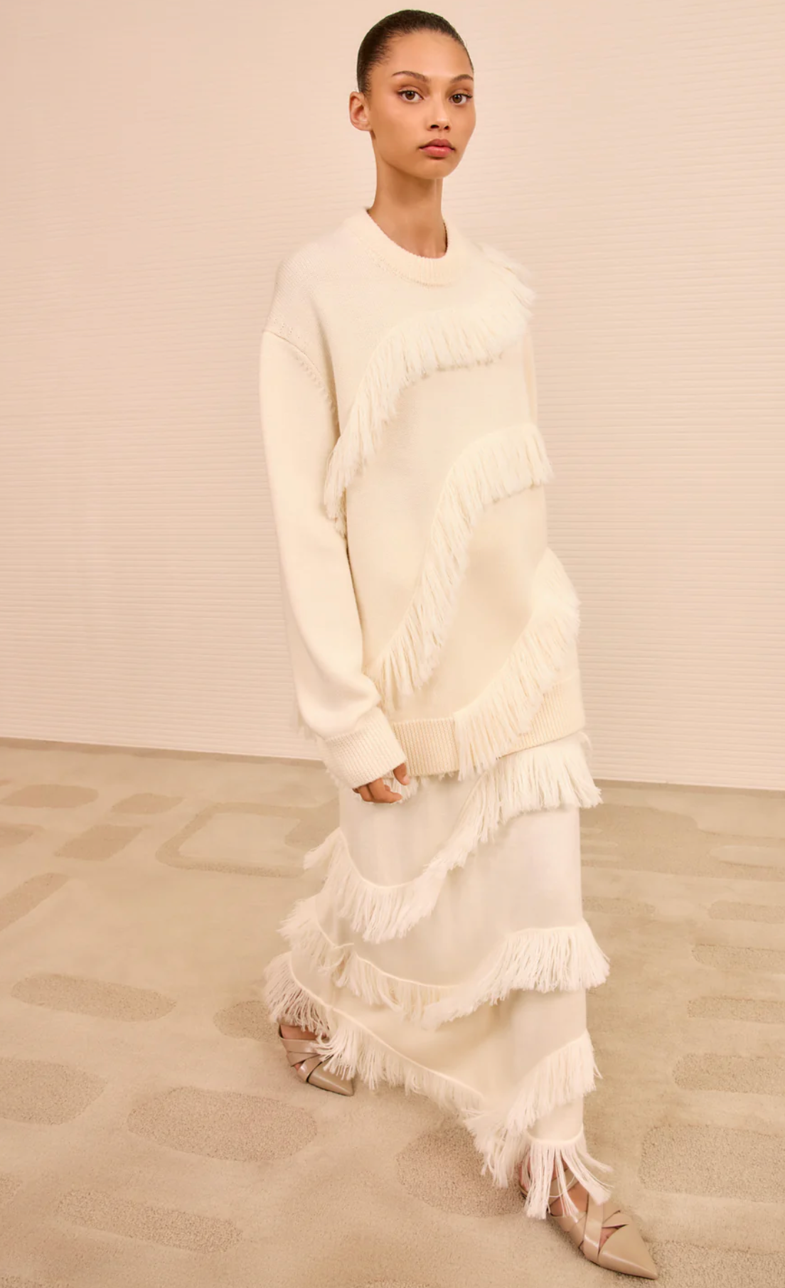 Ulla Johnson Ina Oversized Fringe Pullover