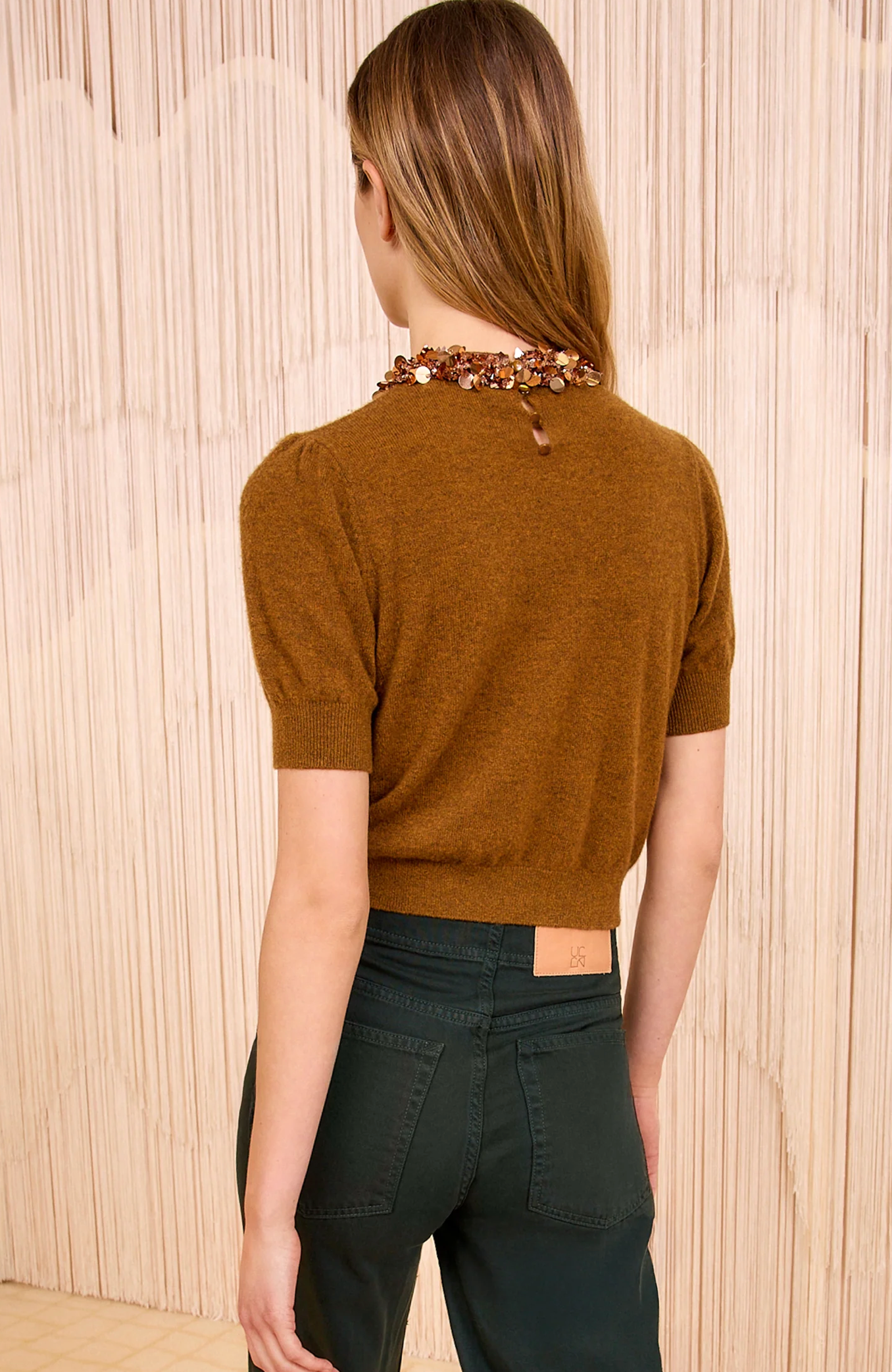 Ulla Johnson Liv Embroidered Cashmere Knit