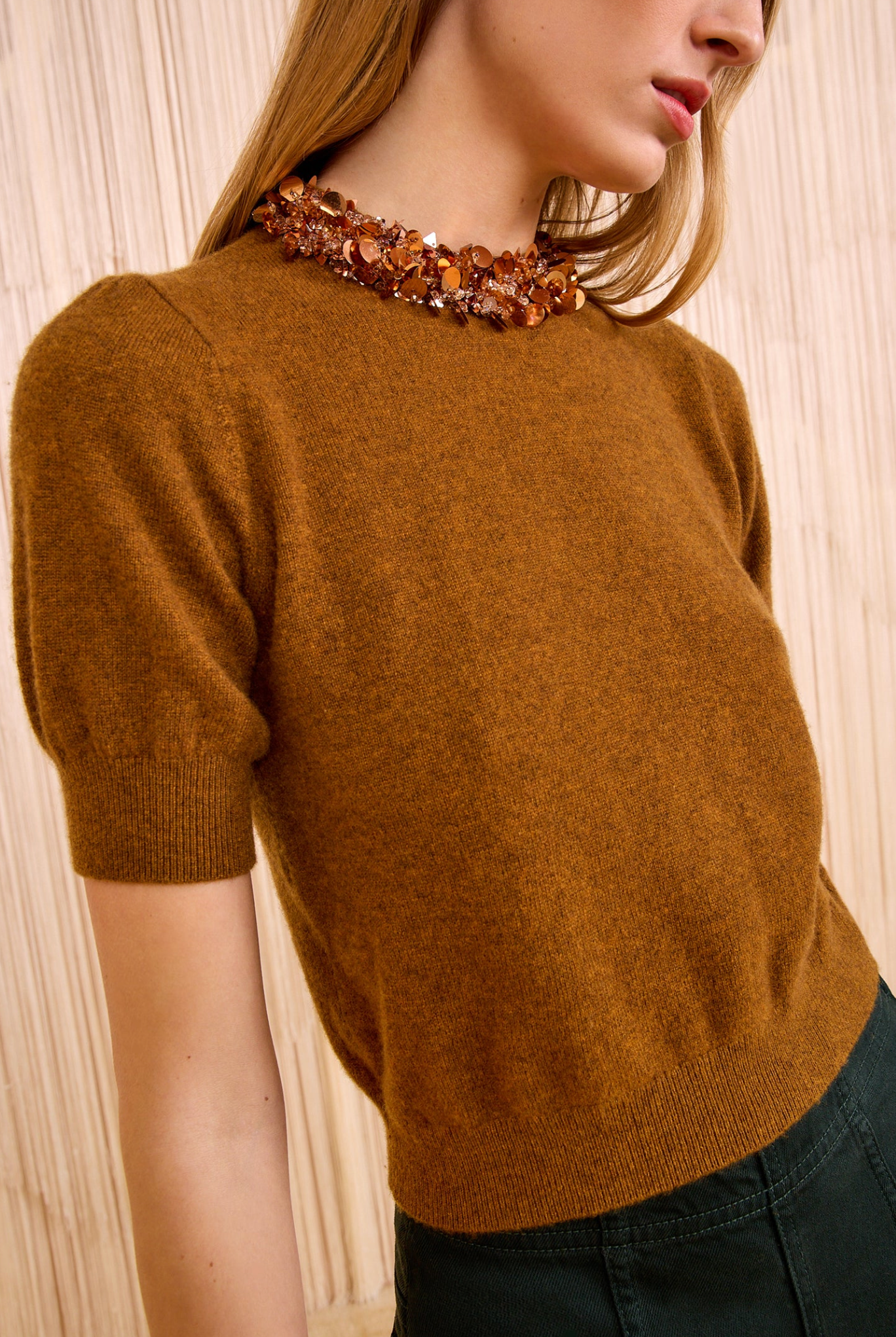 Ulla Johnson Liv Embroidered Cashmere Knit