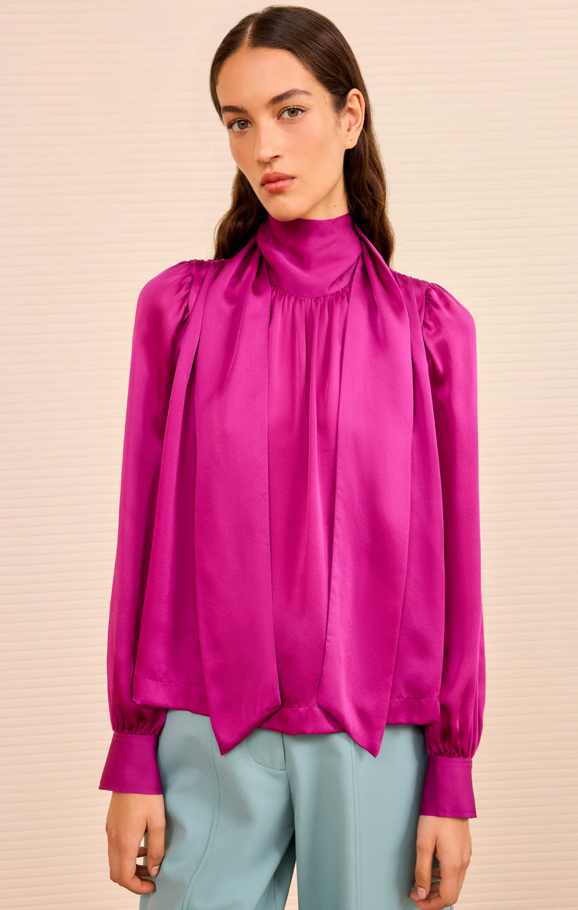 Ulla Johnson Ornament Tie Neck Blouse