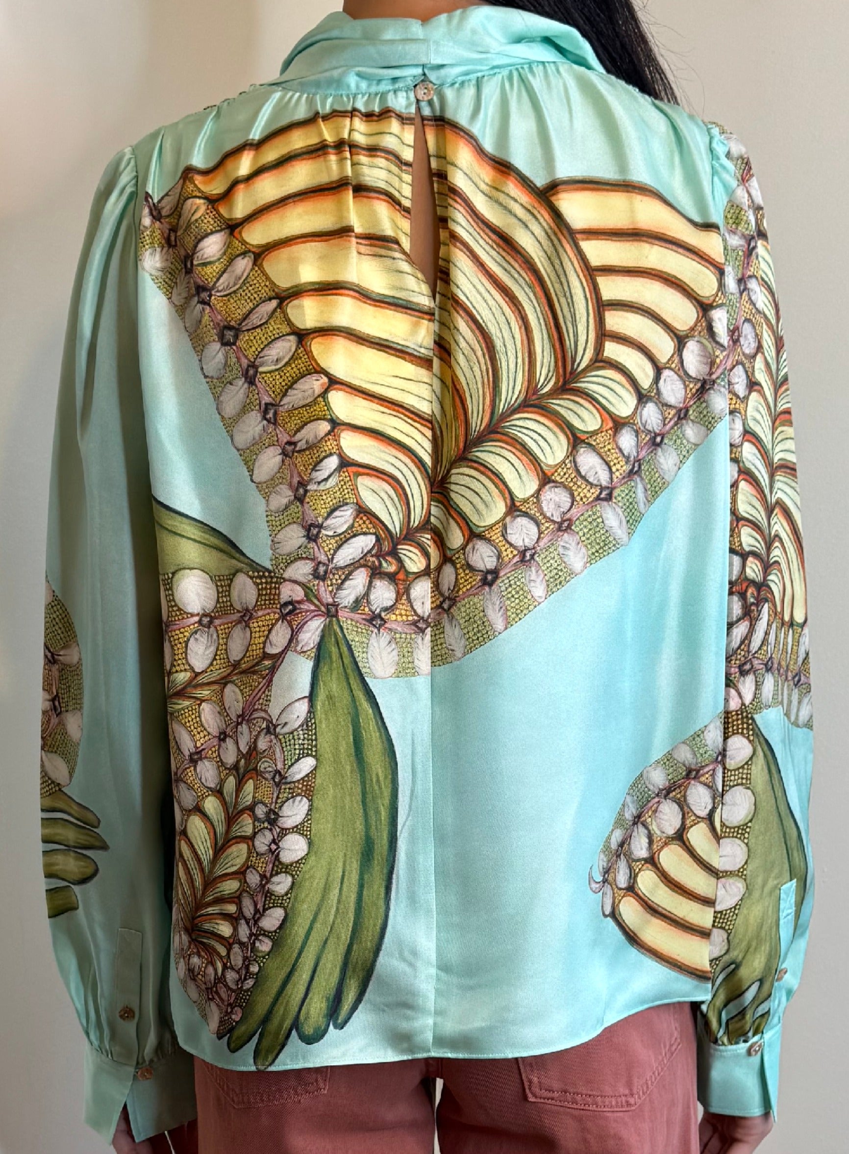 Ulla Johnson Ornament Tie Neck Blouse