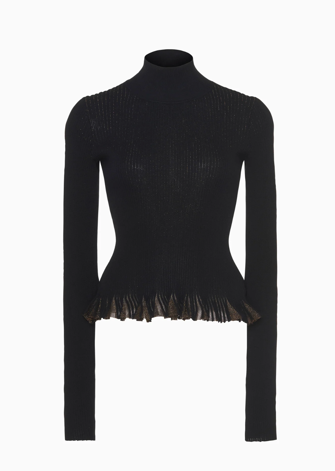 Ulla Johnson Yulia Ruffle Turtleneck Top