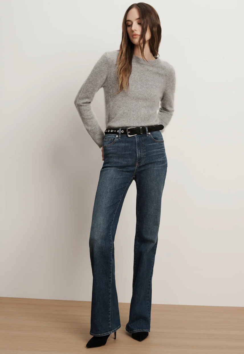 Veronica Beard Crosbie Slim Wide-Leg Jean