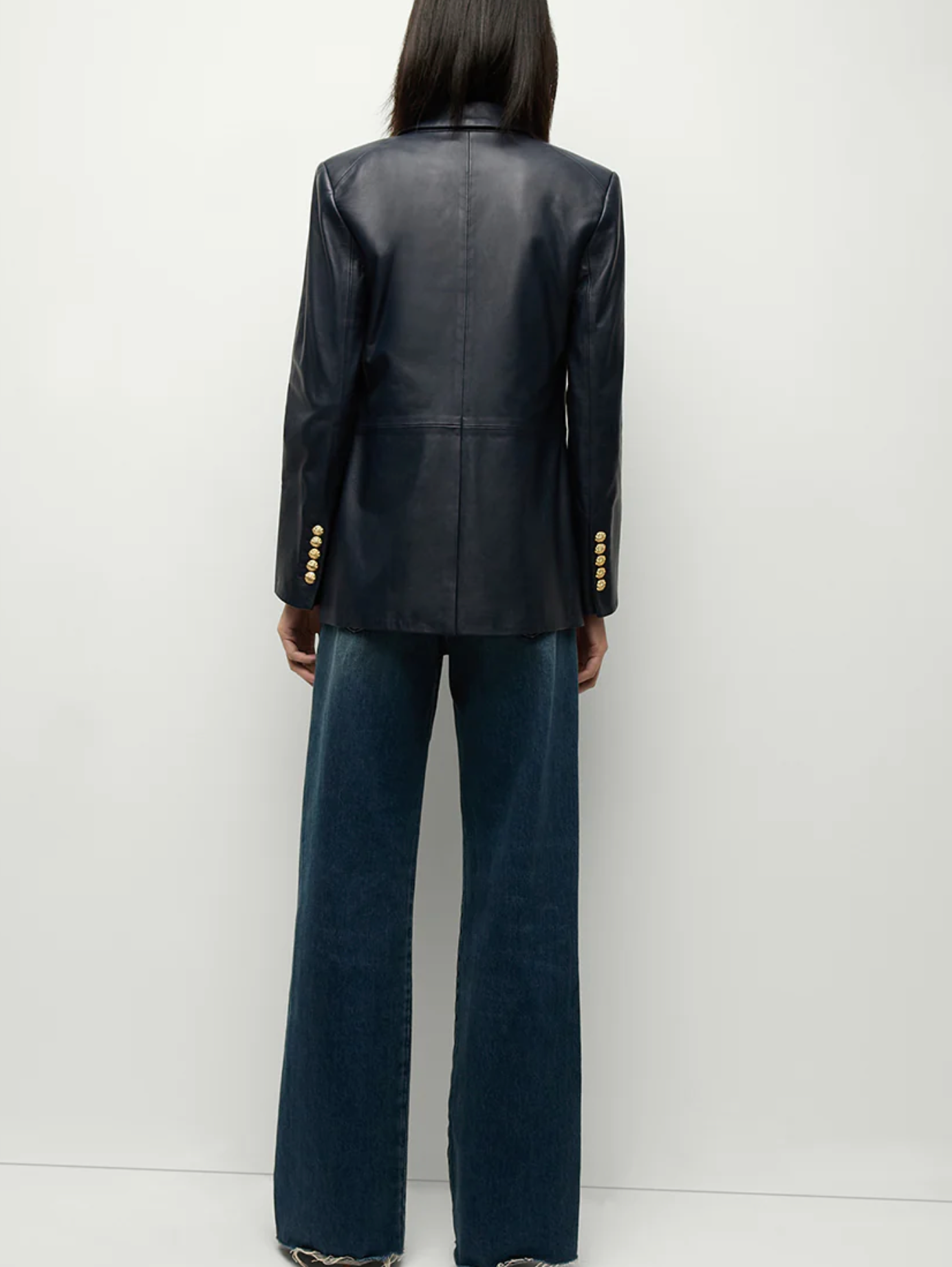 Veronica Beard Vega Leather Dickey Jacket