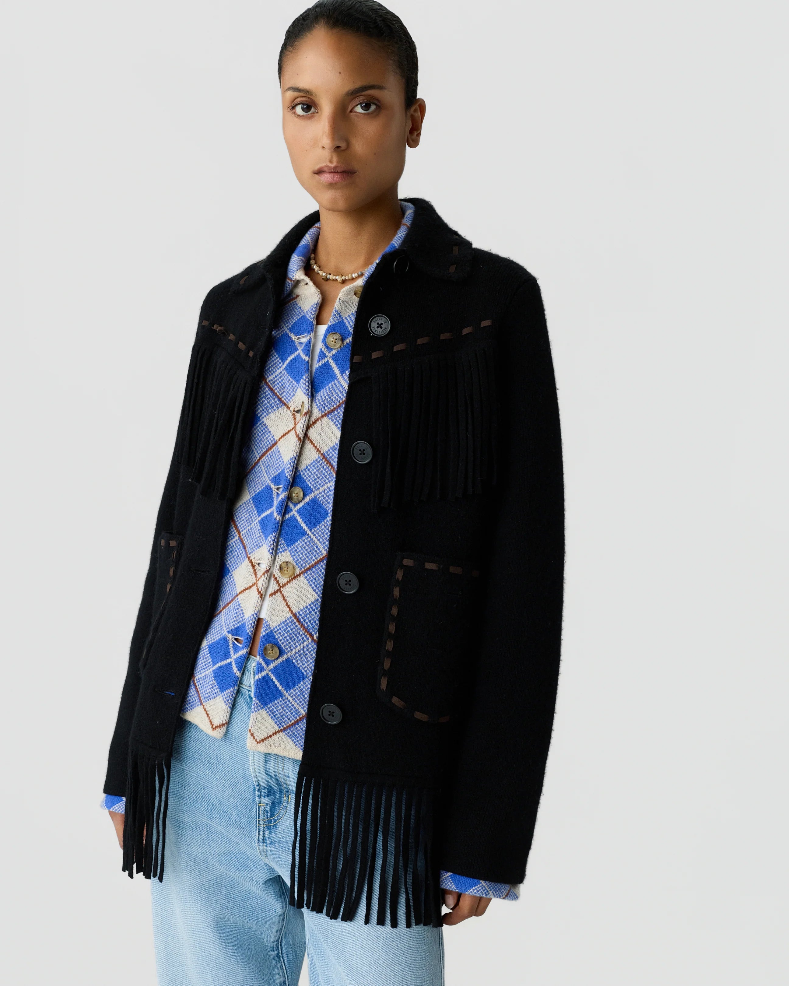 Guest In Residence Western Fringe Jacket