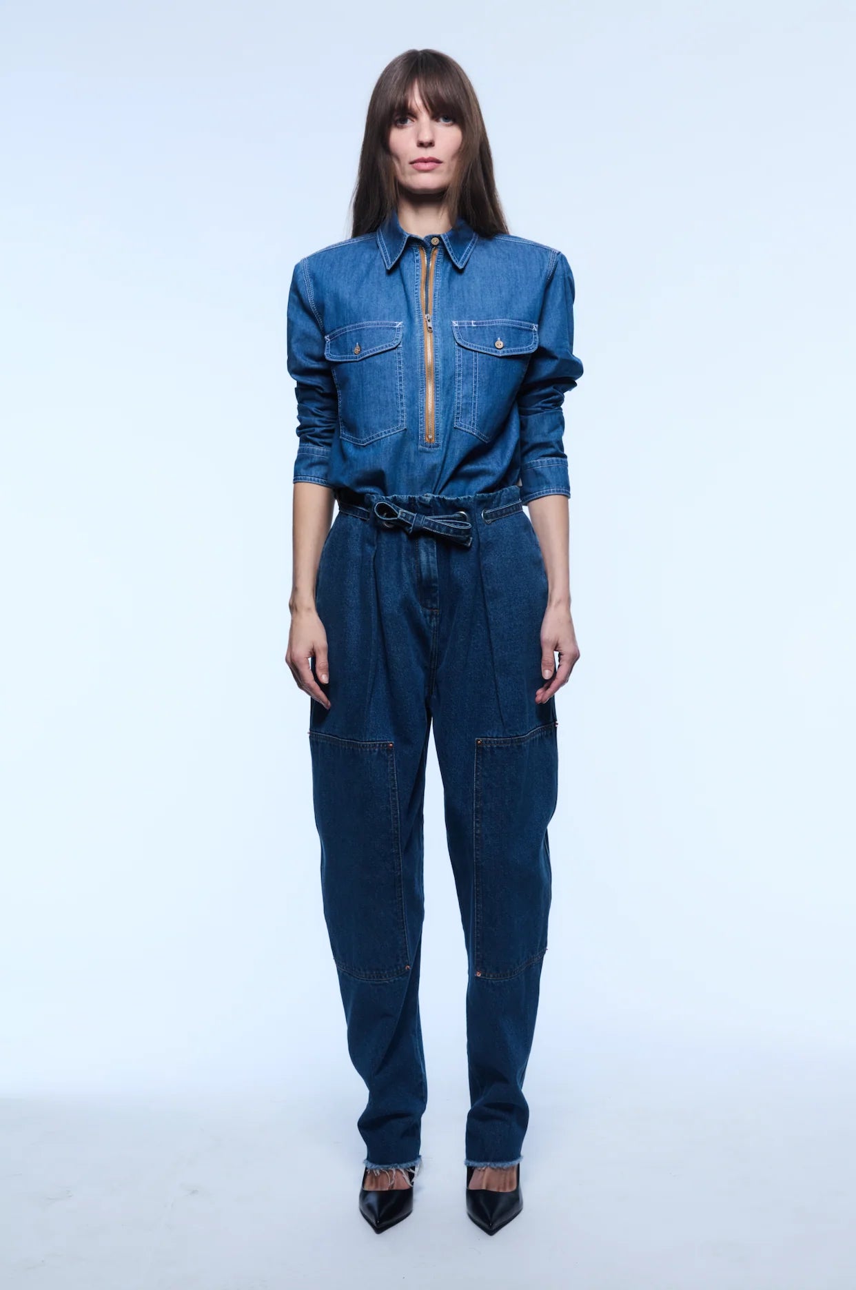 Yigal Azrouel Rose Denim Top