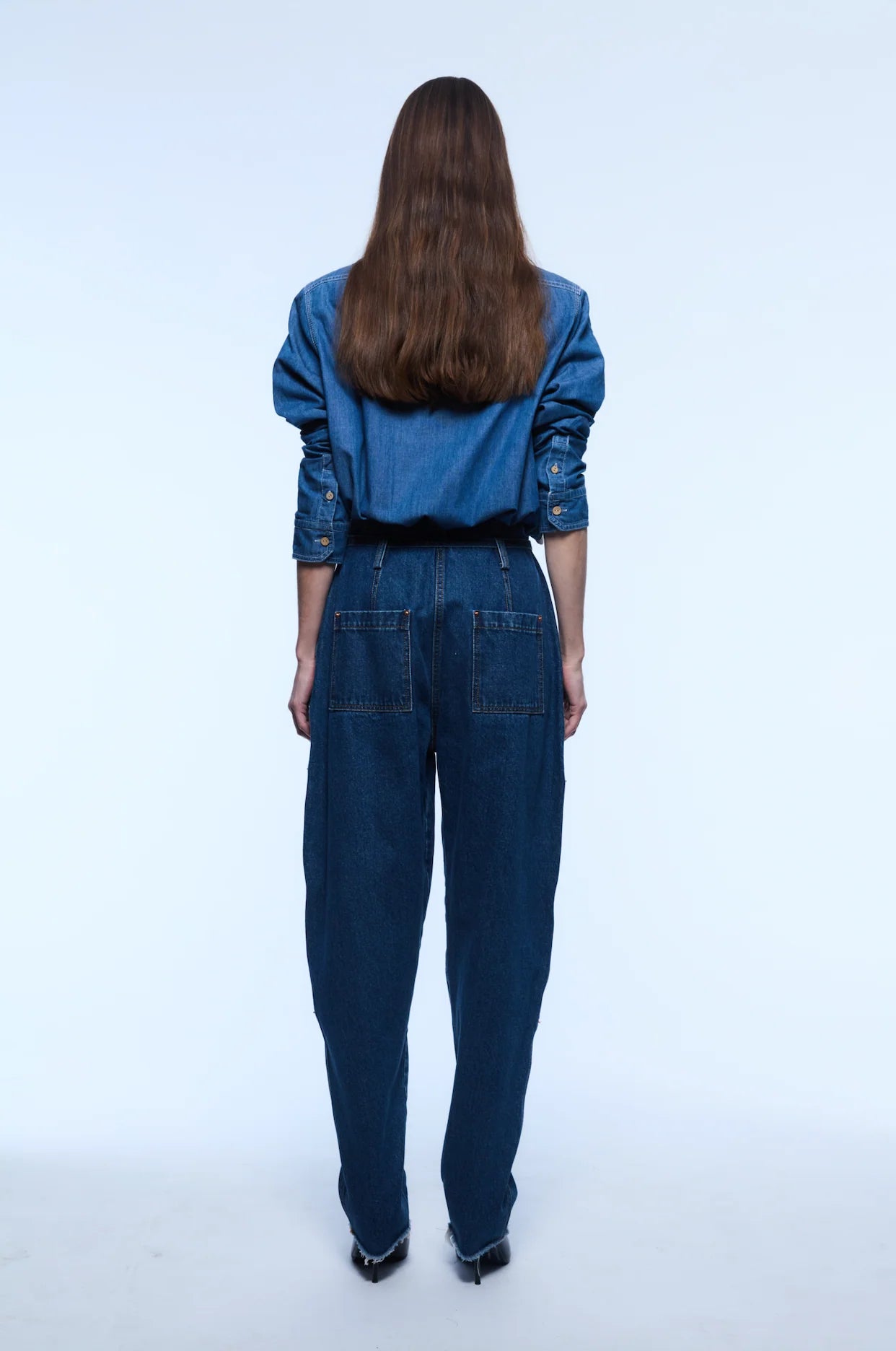 Yigal Azrouel Rose Denim Top