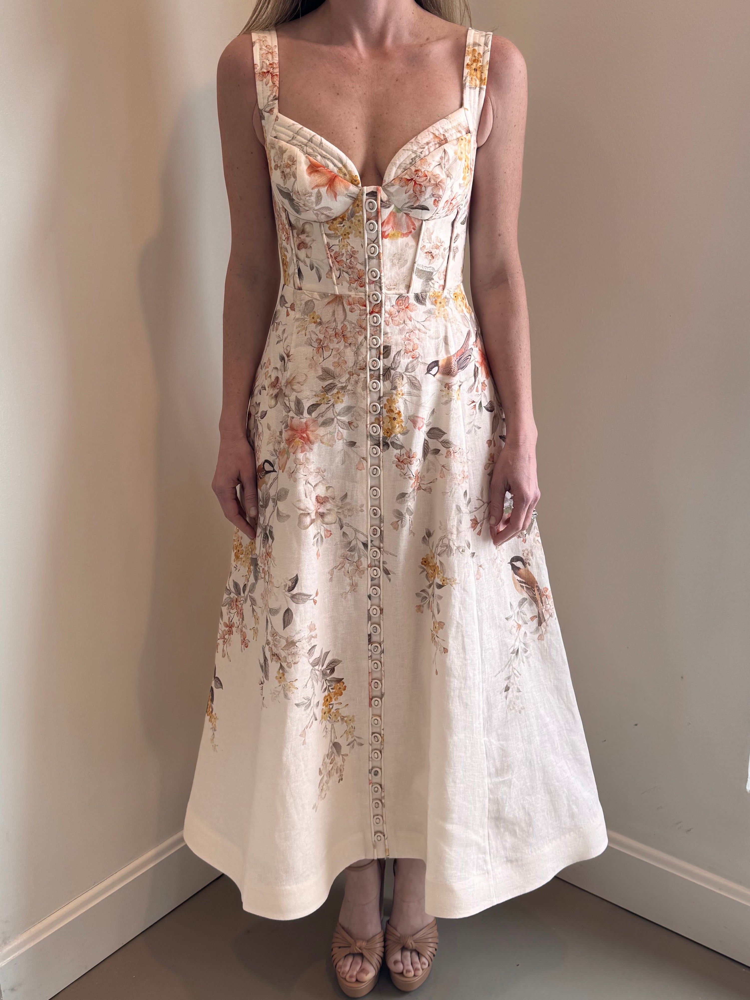 Zimmermann Luna Buttoned Picnic Dress