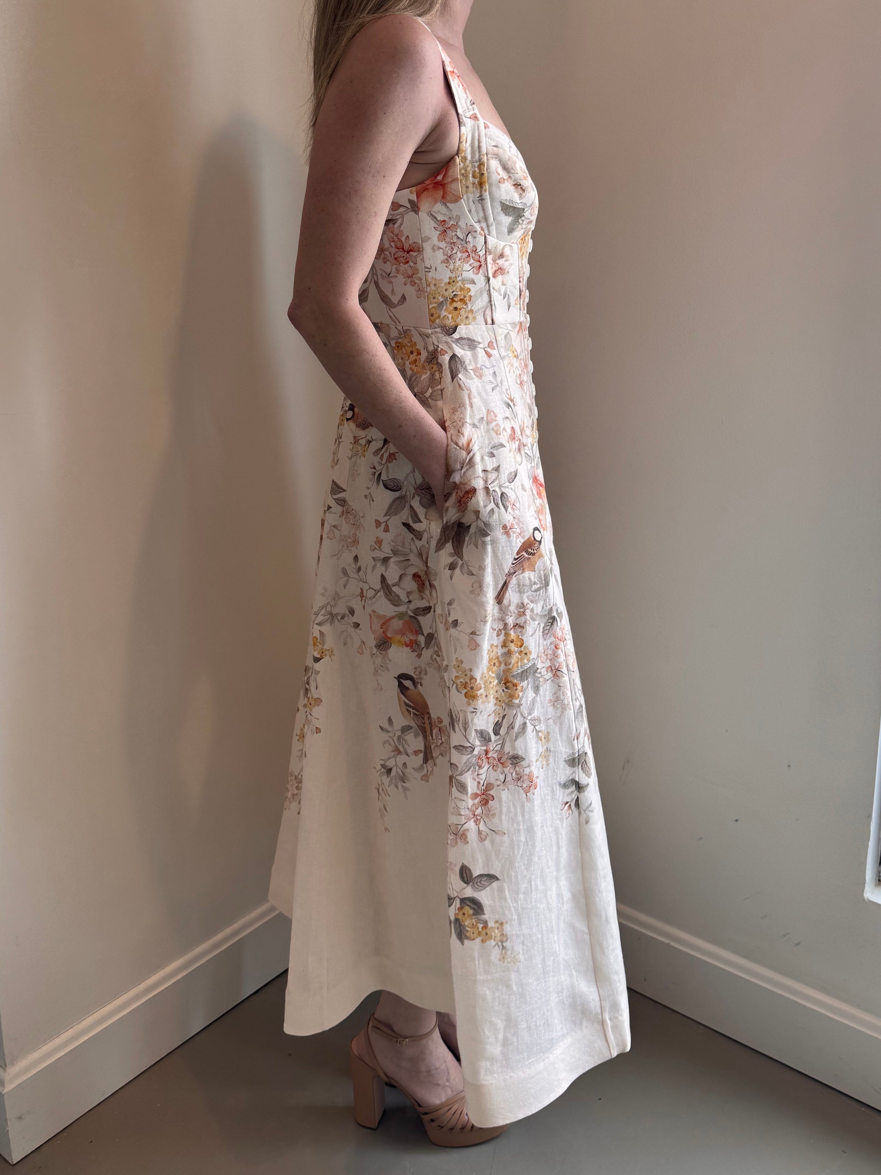 Zimmermann Luna Buttoned Picnic Dress