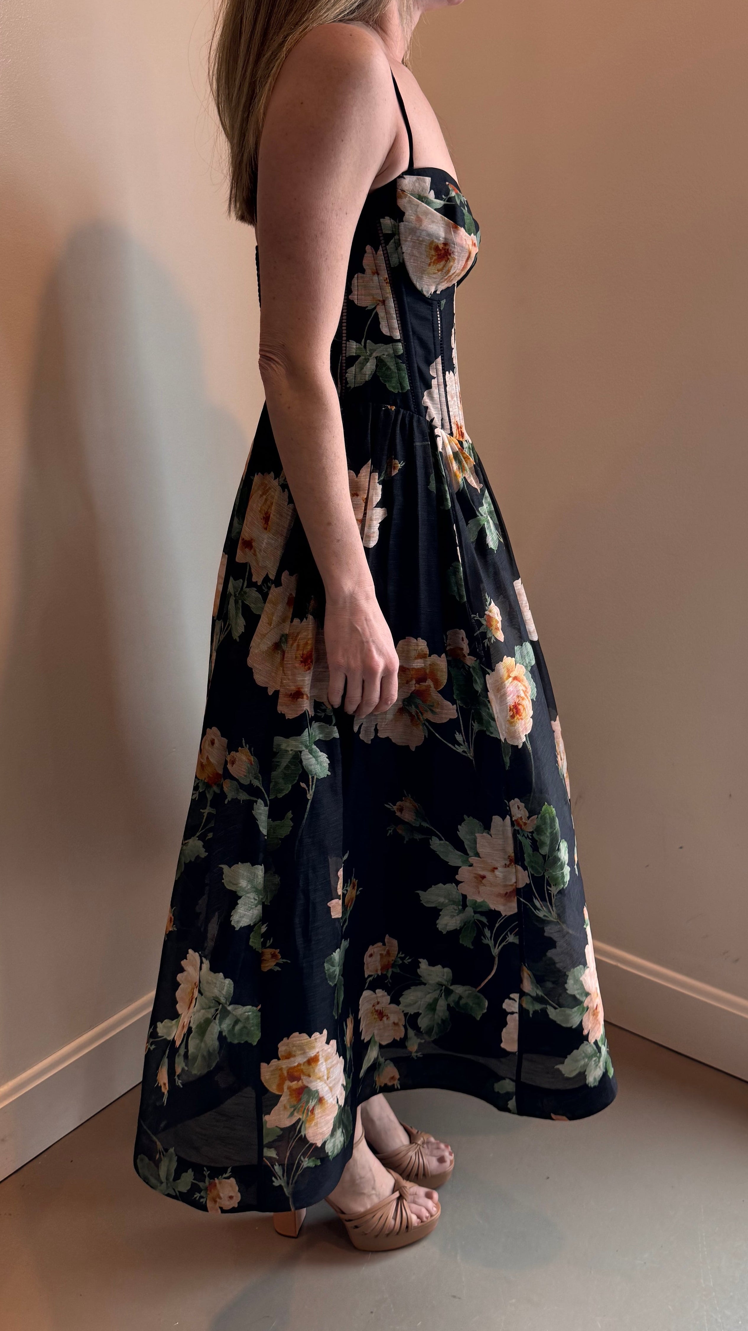 Zimmermann Luna Corset Midi Dress