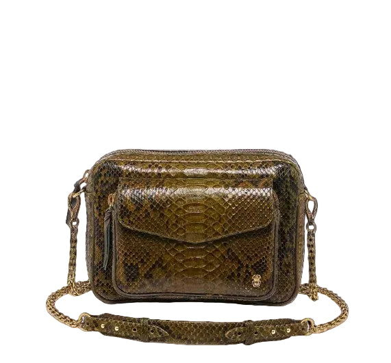 Claris Virot Charly Python Bag