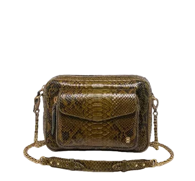 Claris Virot Charly Python Bag