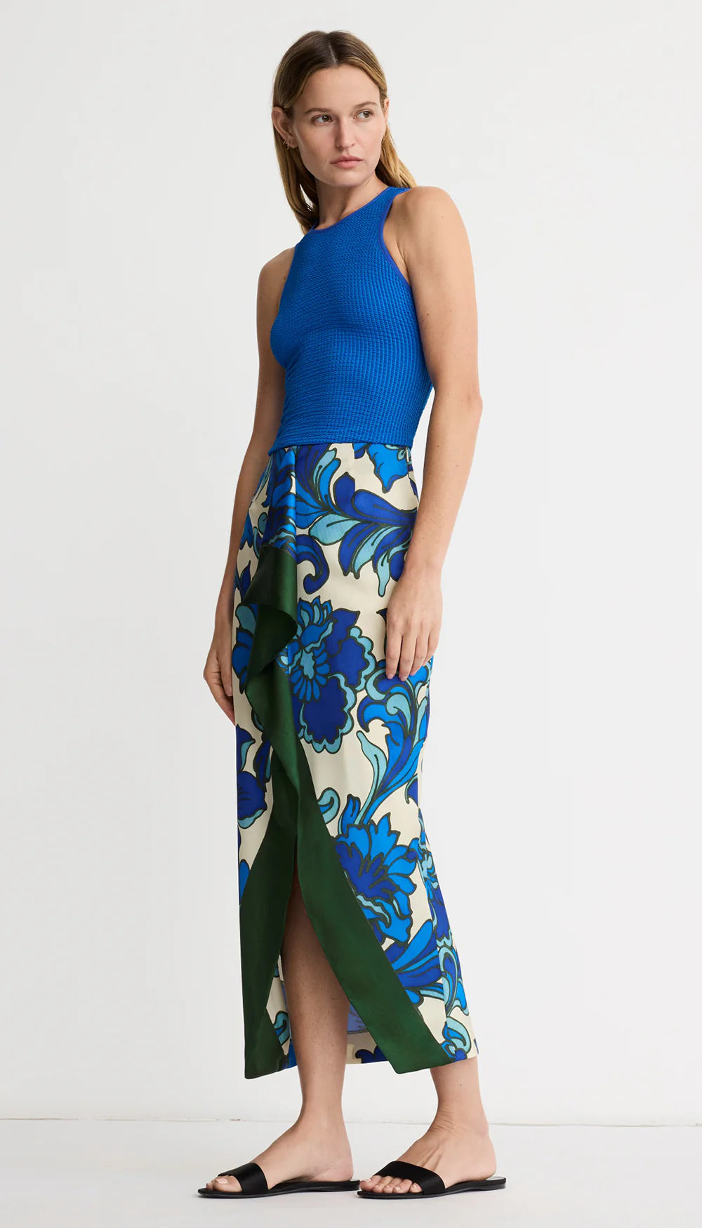 Smythe Front Ruffle Skirt