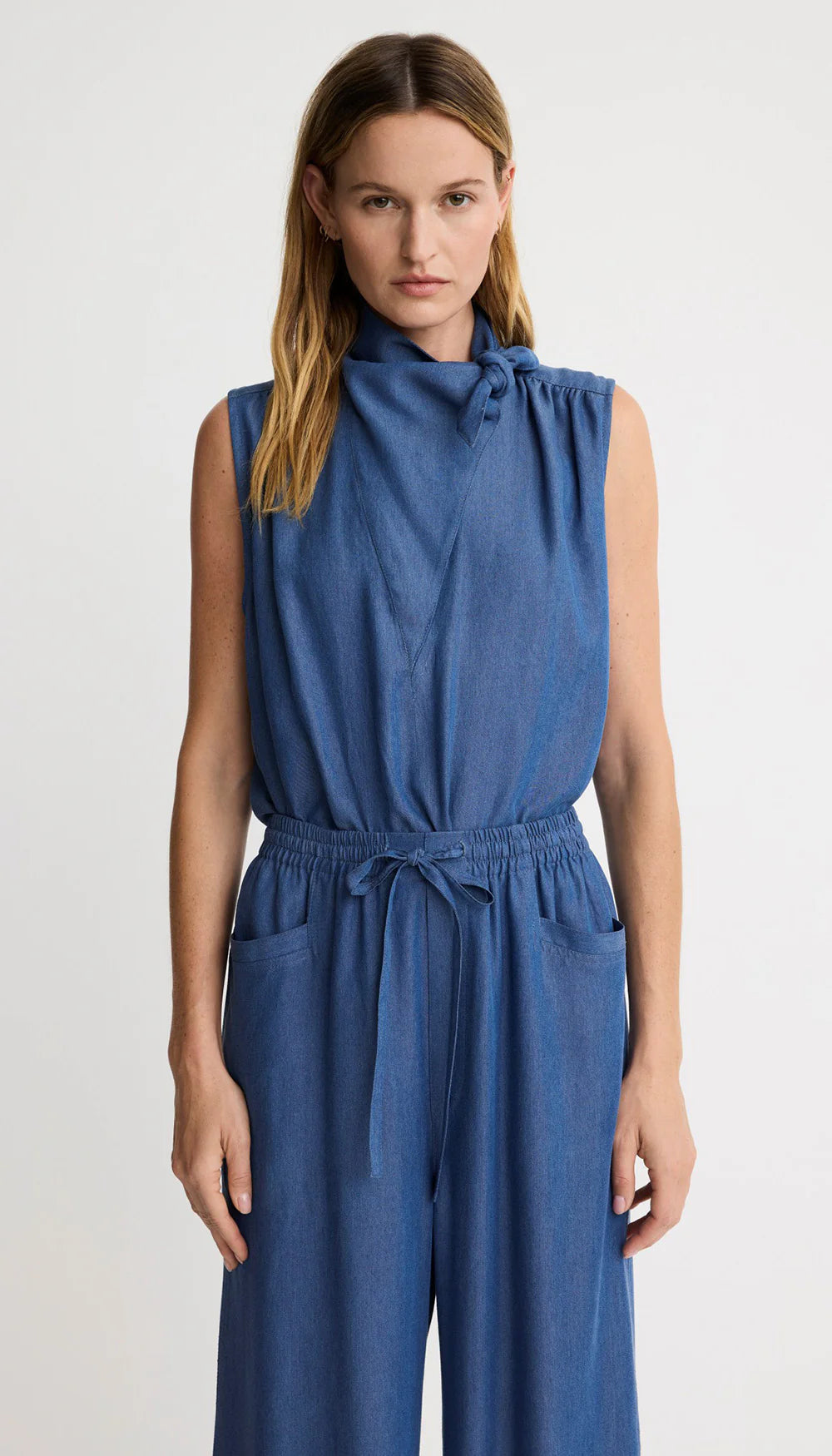 Smythe Sleeveless Bandana Neck Top