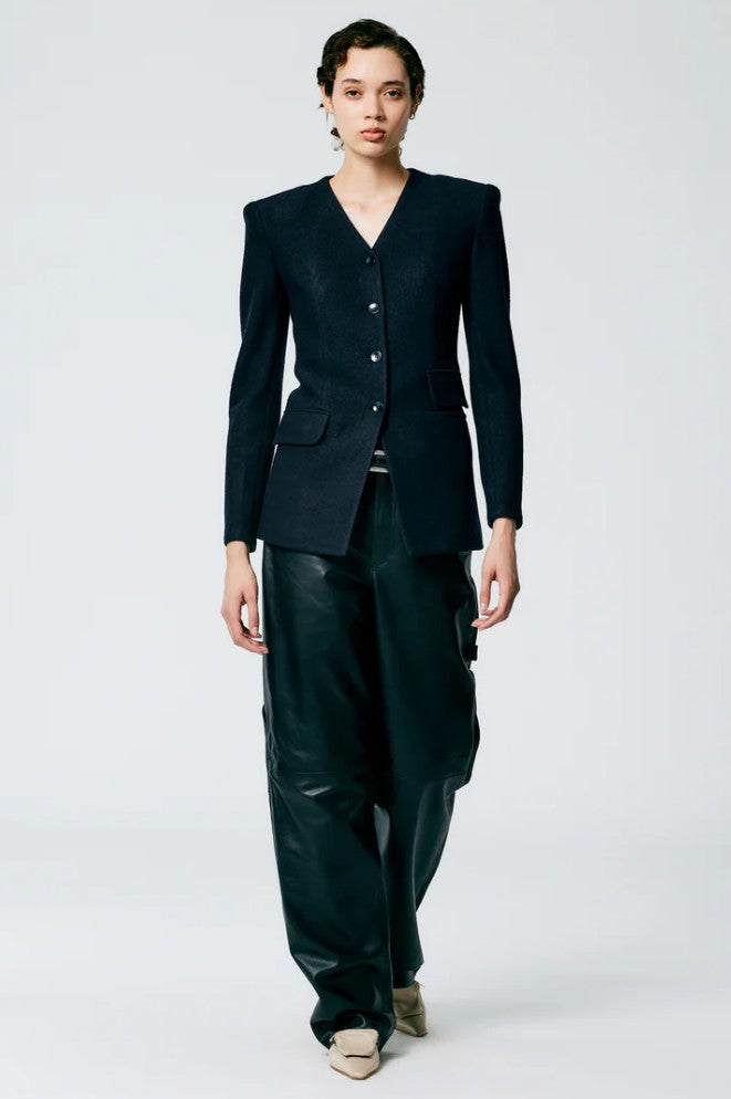 Tibi Boiled Wool Blazer