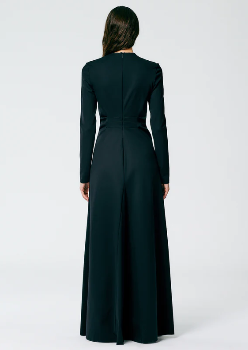 Tibi Compact Stretch Knit Maxi Gown