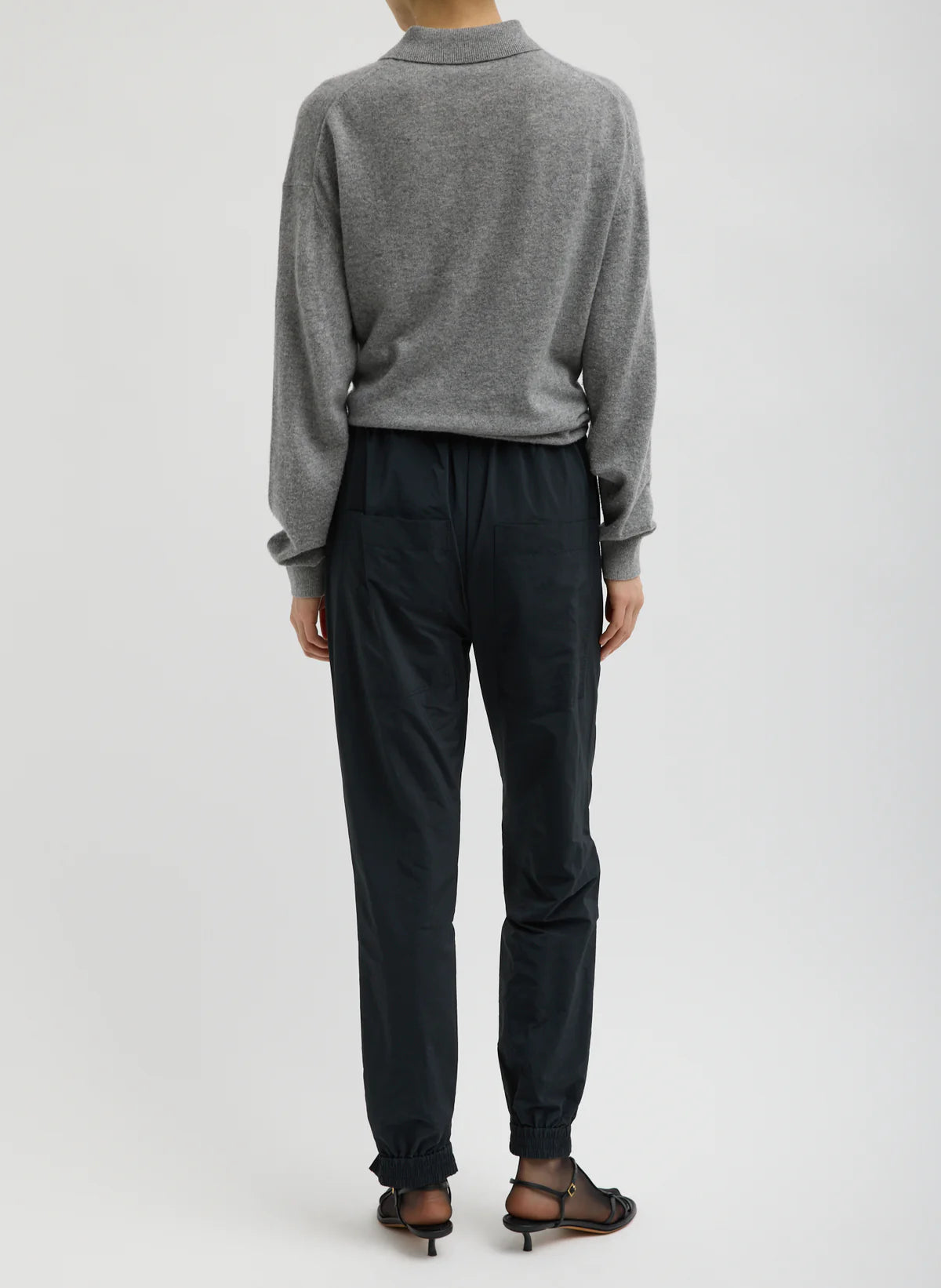 Tibi Nylon Zipper Jogger - Short