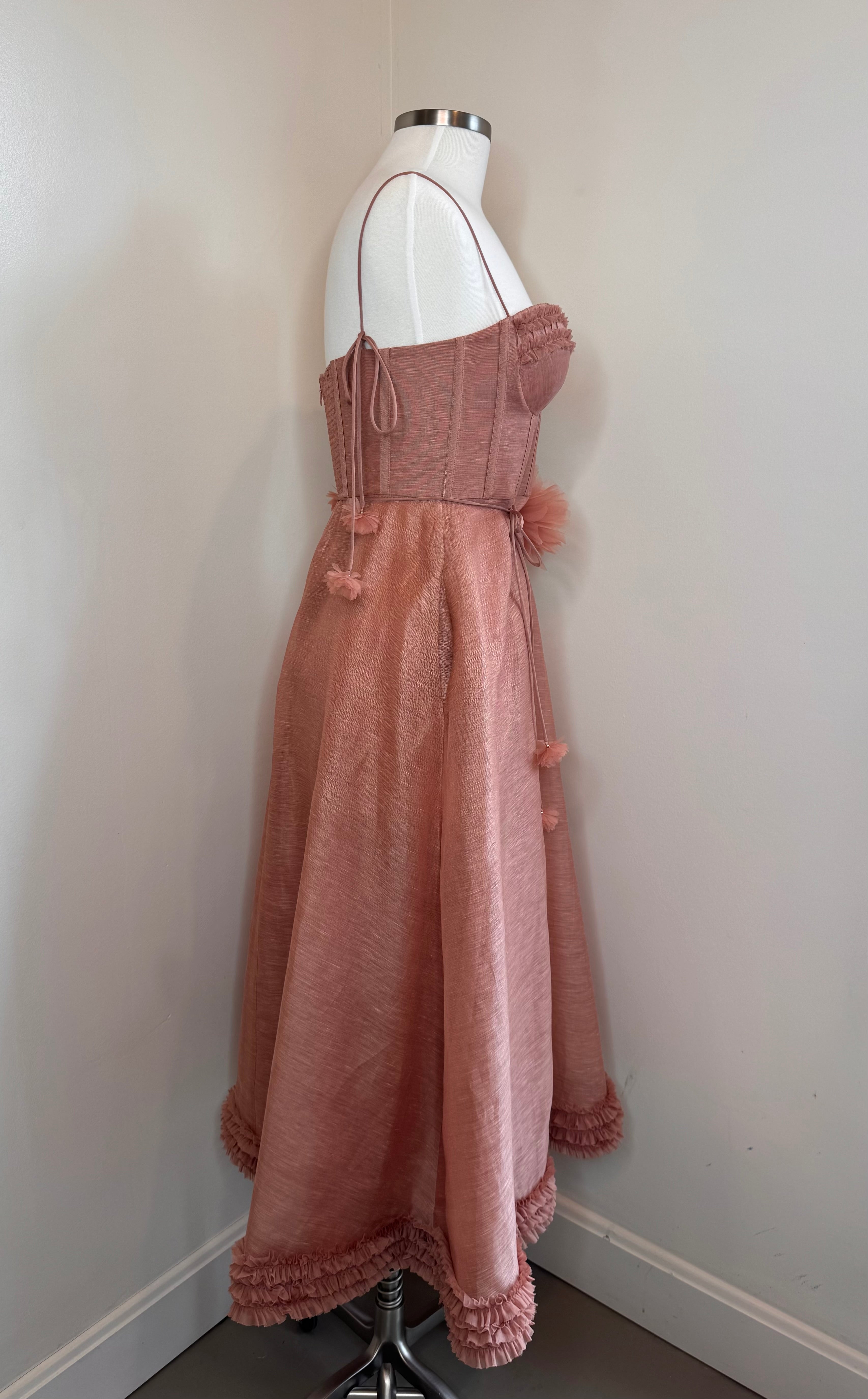 Zimmermann Luna Ruffle Midi Dress