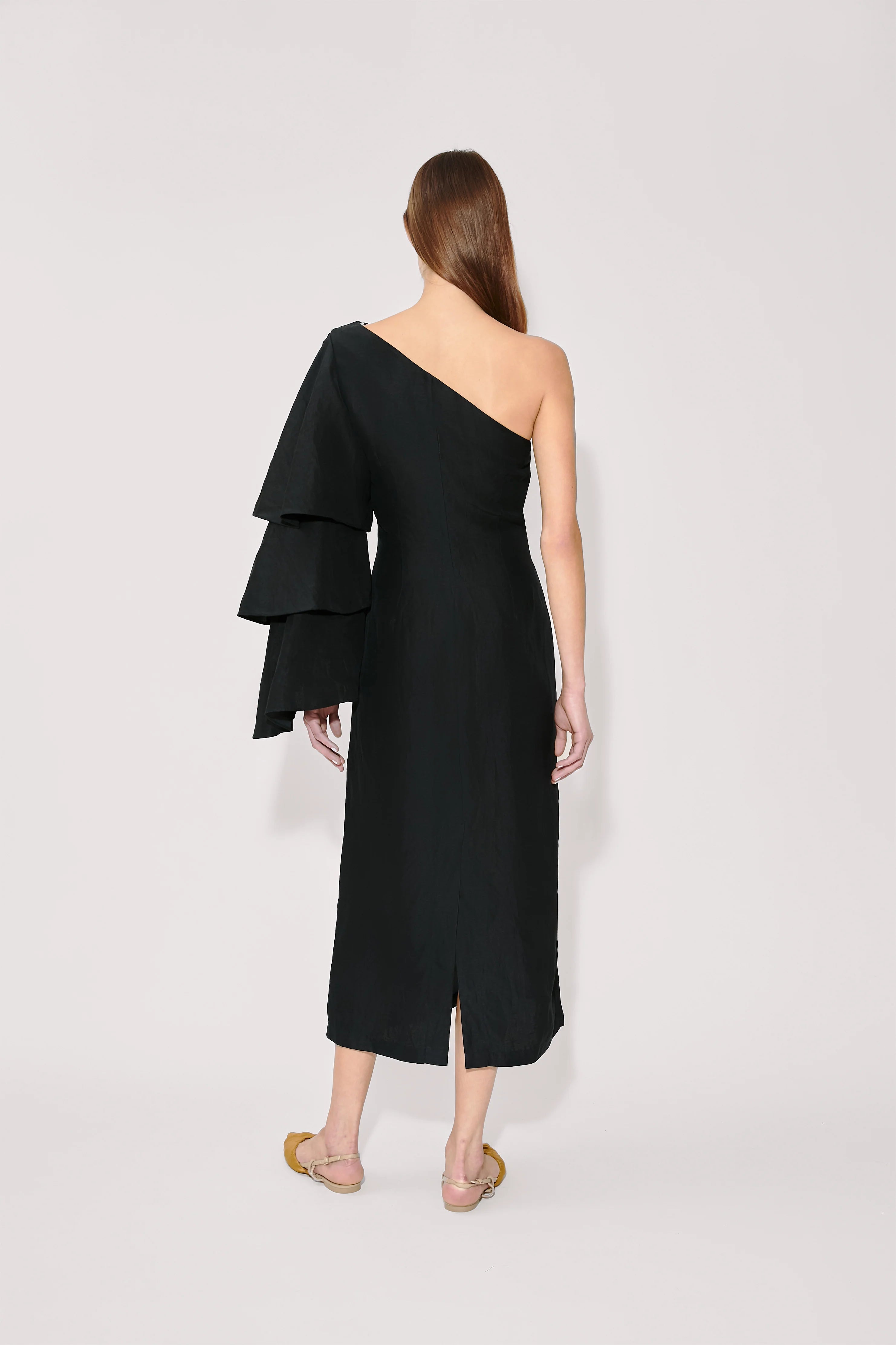 Rosie Assoulin Bidi Bidi Bom Bom Tea Length Dress