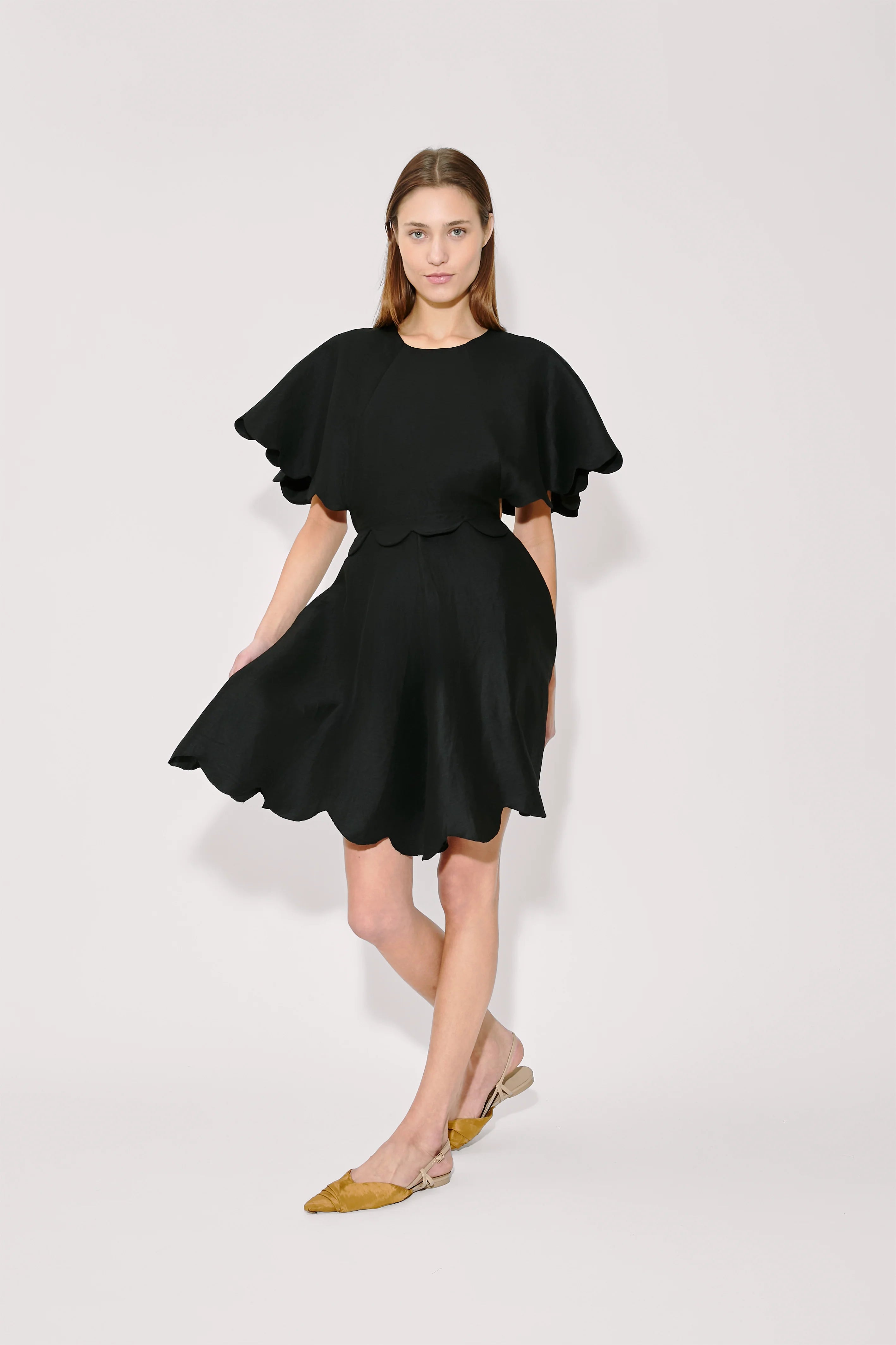 Rosie Assoulin Scalloped Buttercup Dress