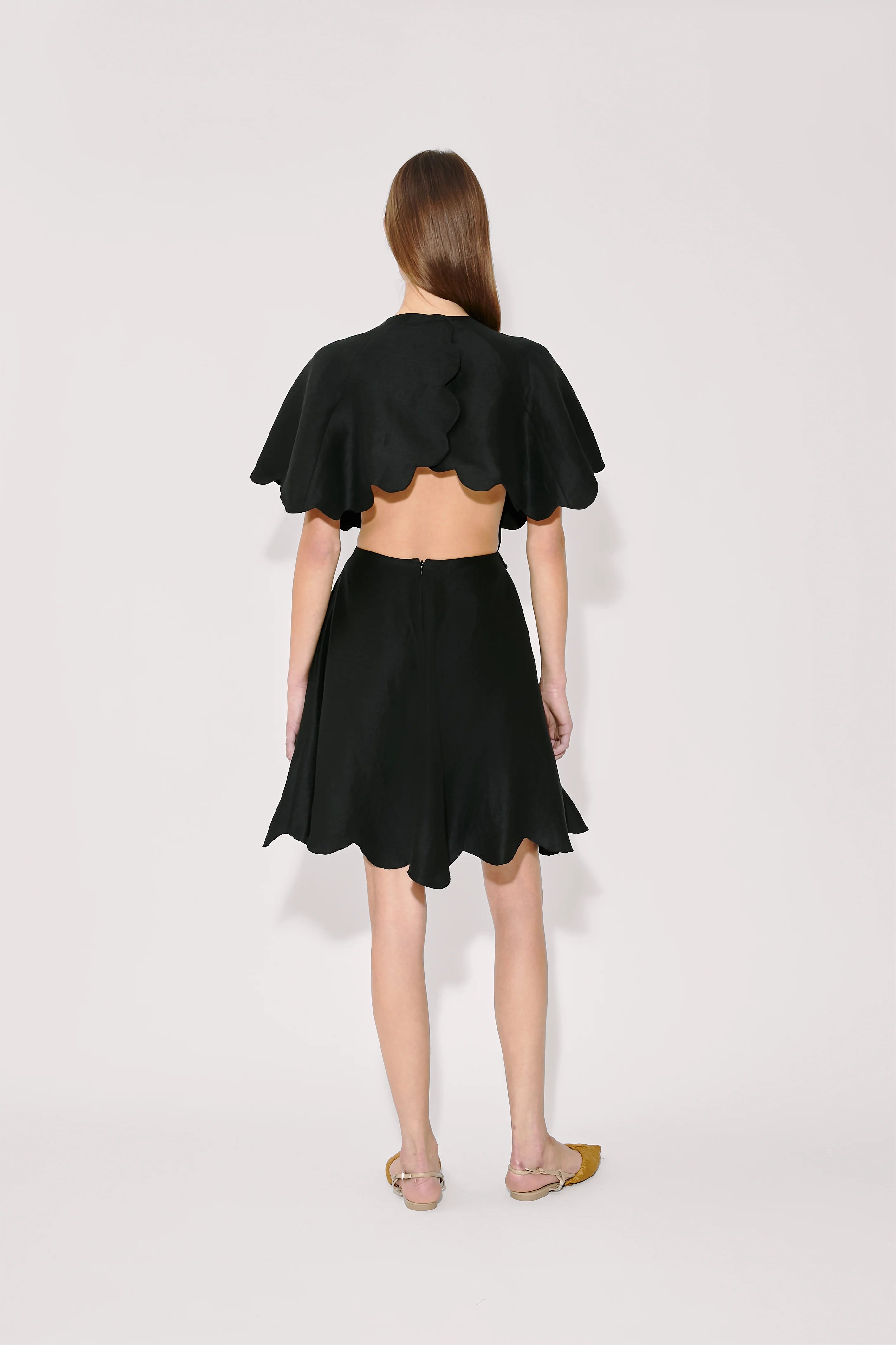 Rosie Assoulin Scalloped Buttercup Dress