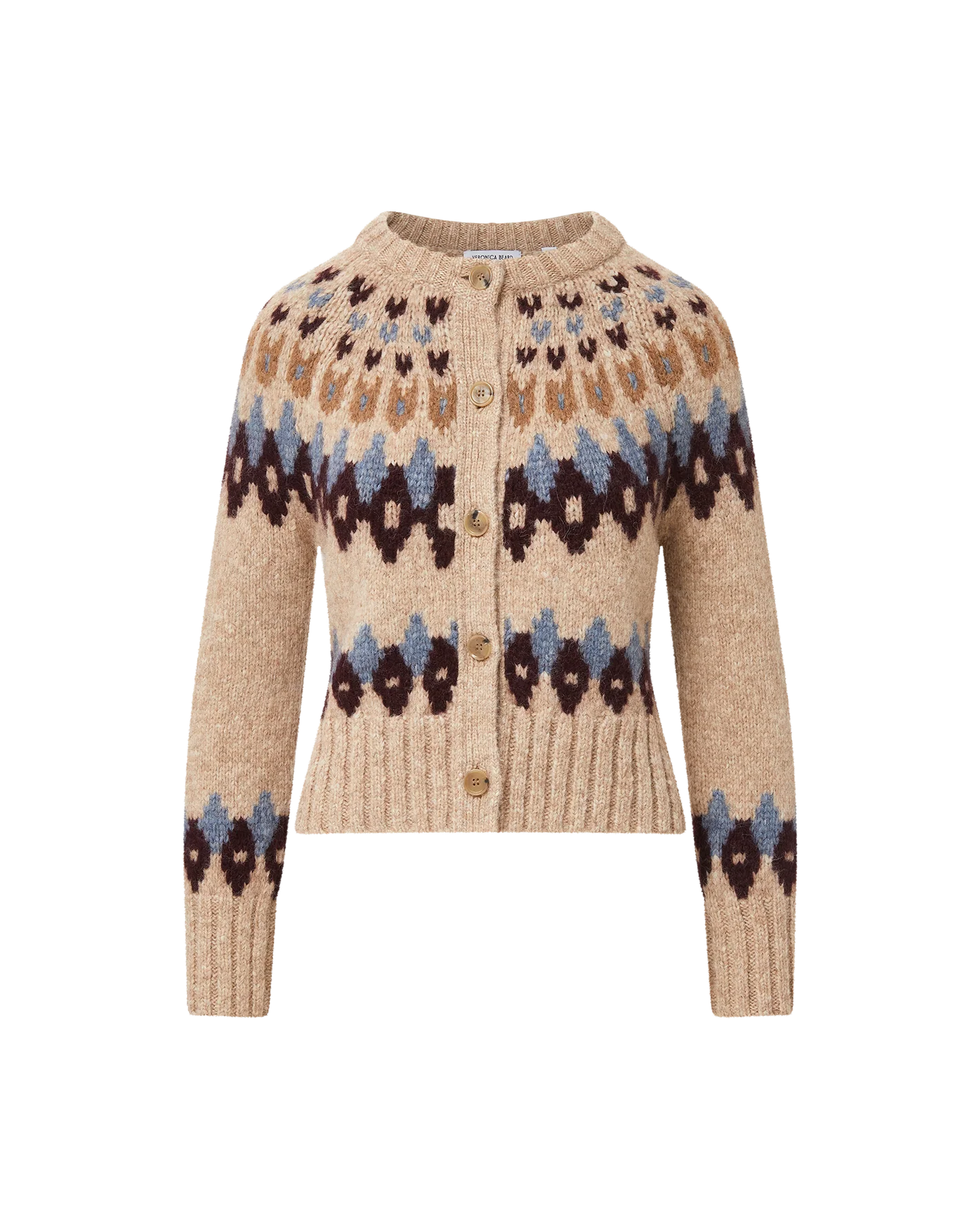 Veronica Beard Christina Fairisle Cardigan