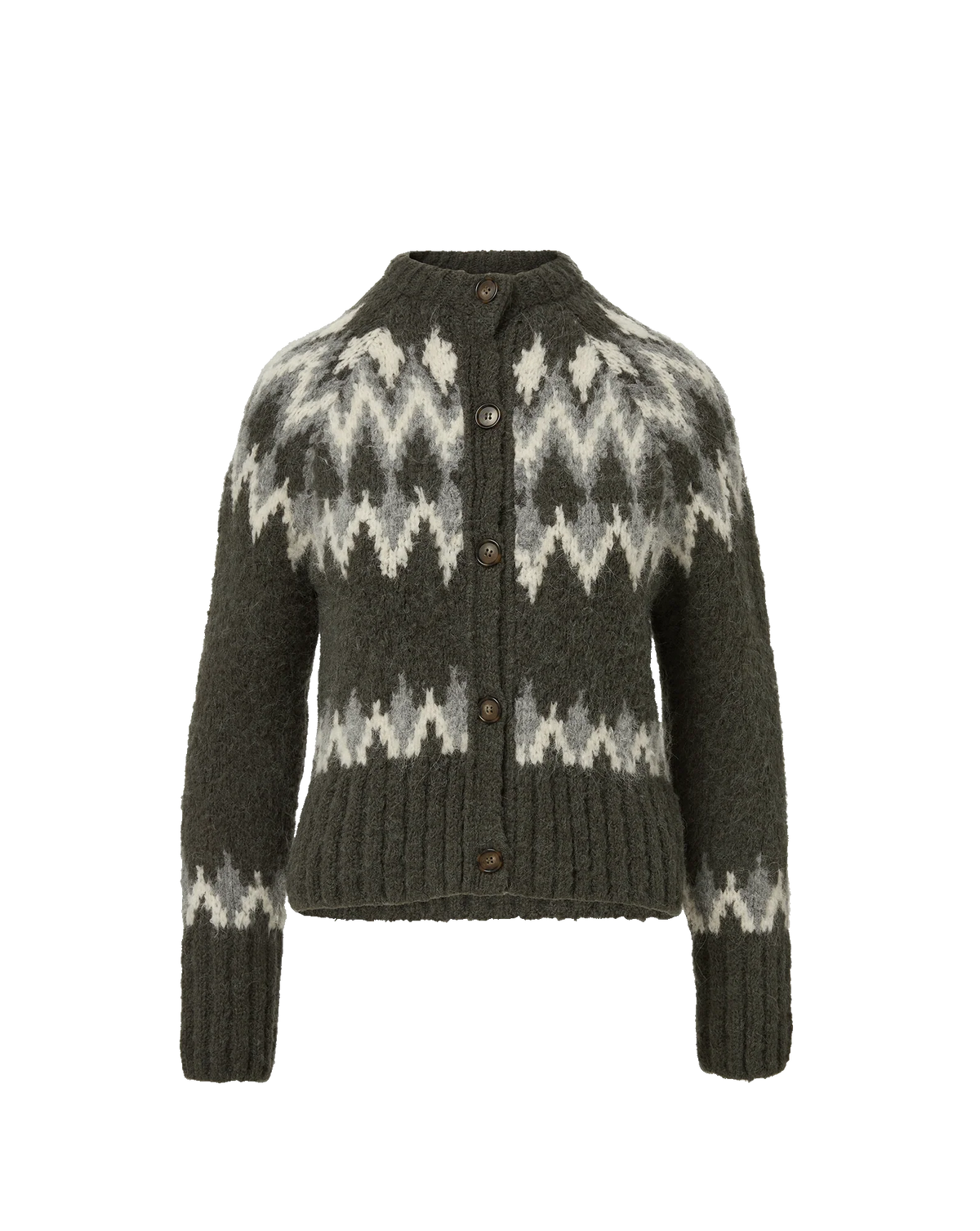Veronica Beard Christina Fairisle Cardigan