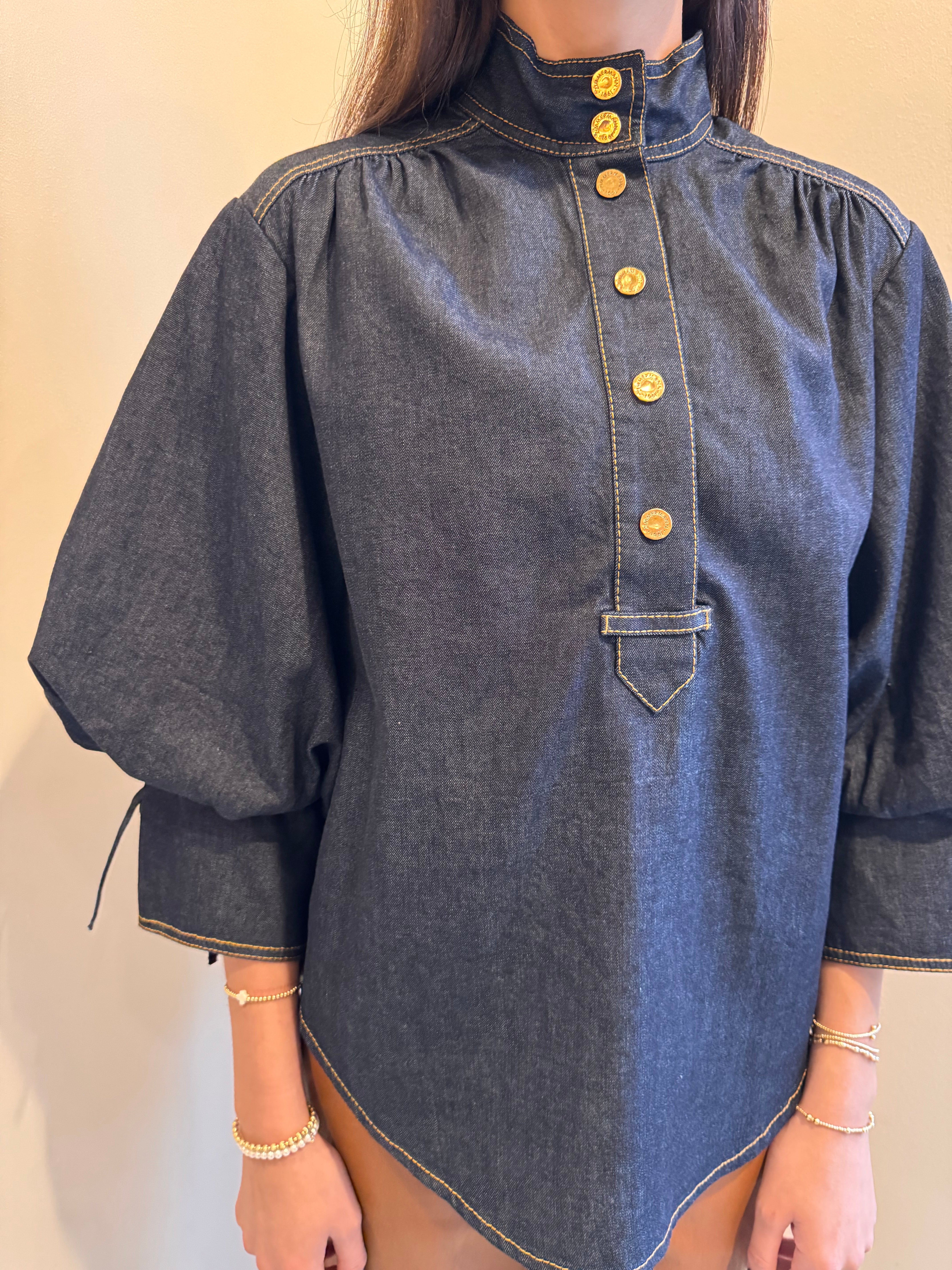 Zimmermann Denim Billow Shirt