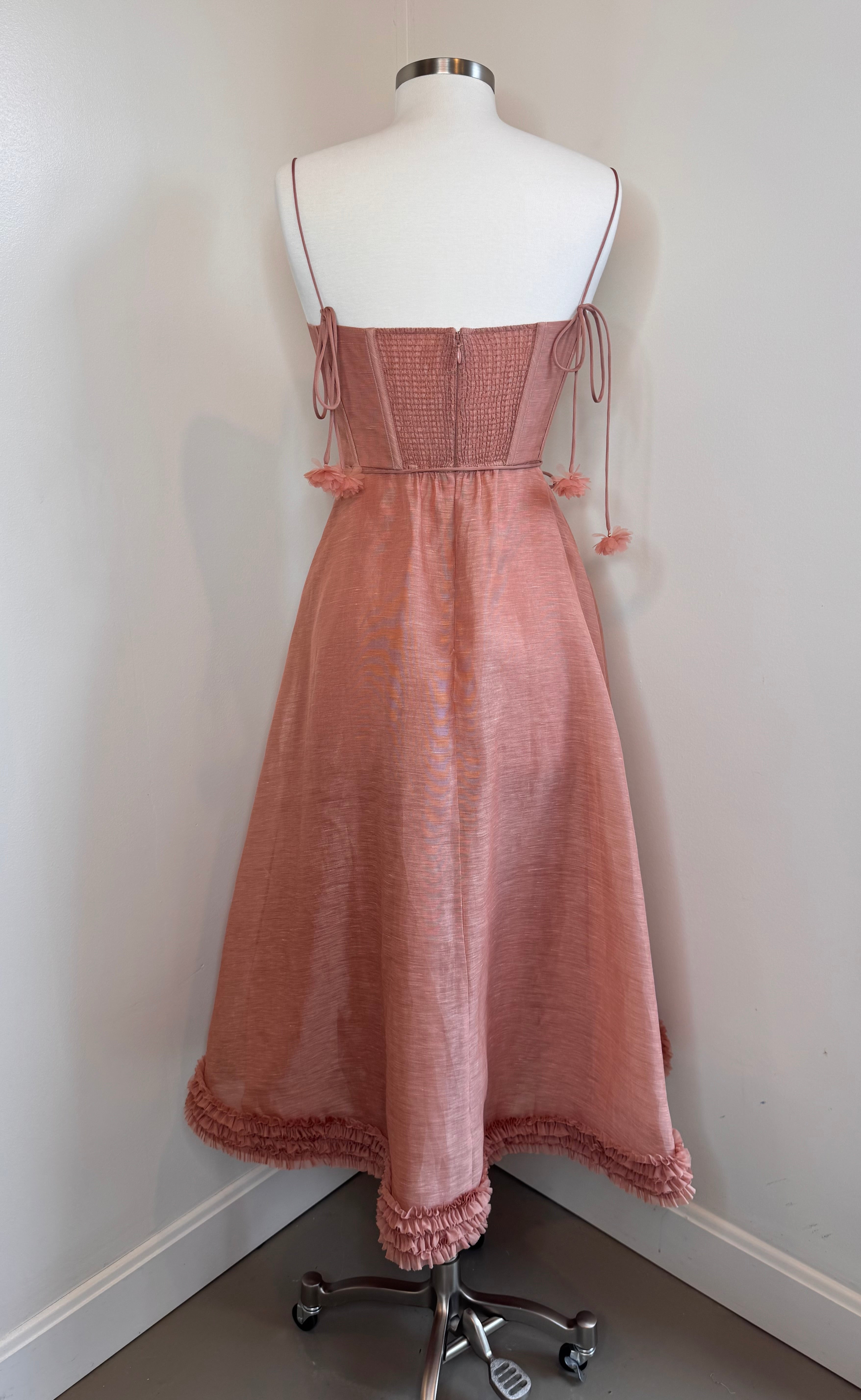 Zimmermann Luna Ruffle Midi Dress