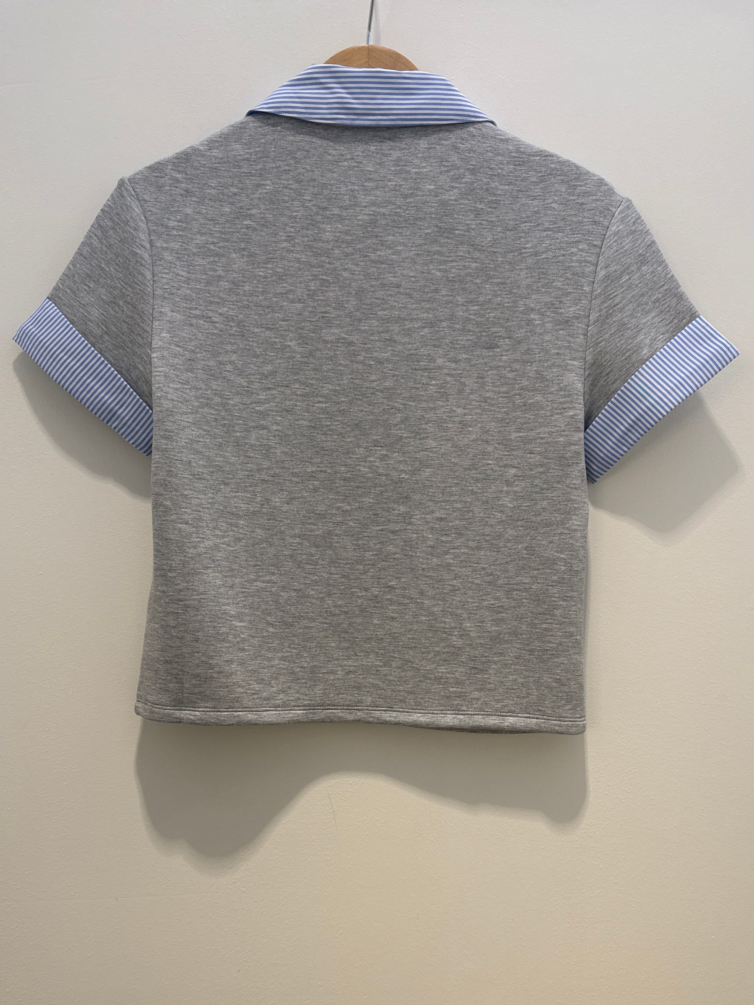 Veronica Beard Stuyvesant Mixed Media Top