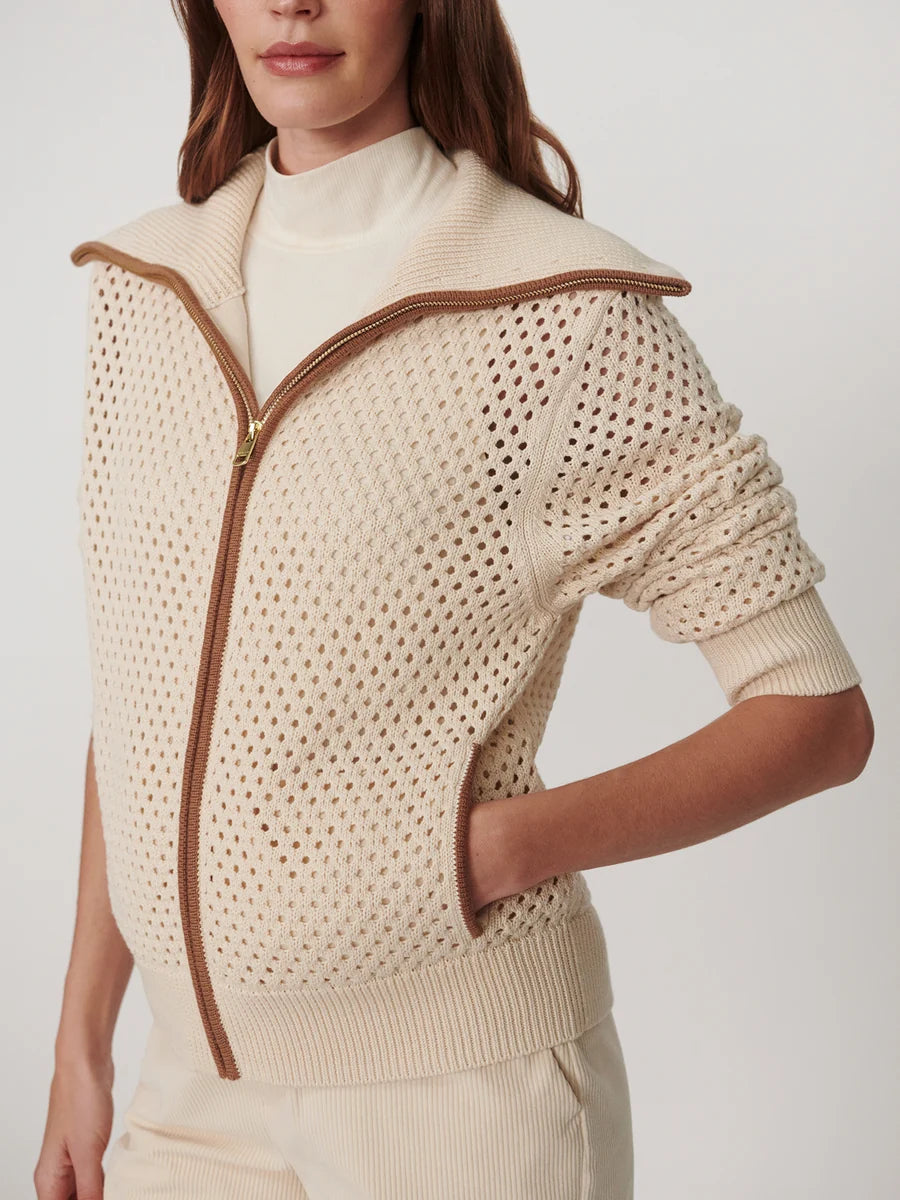Varley Paula Zip Through Knit Jacket